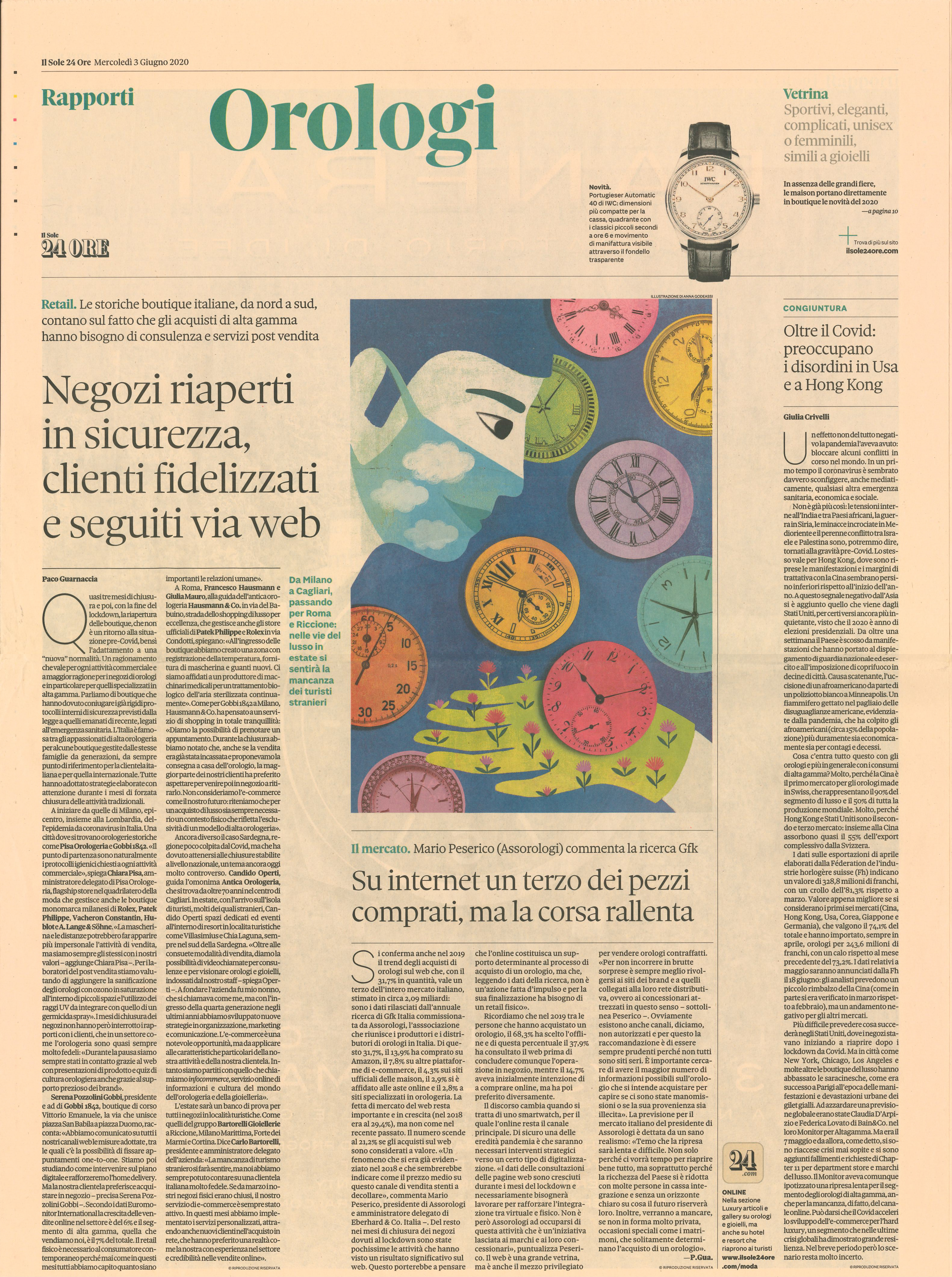 IL SOLE 24 ORE  - OROLOGI