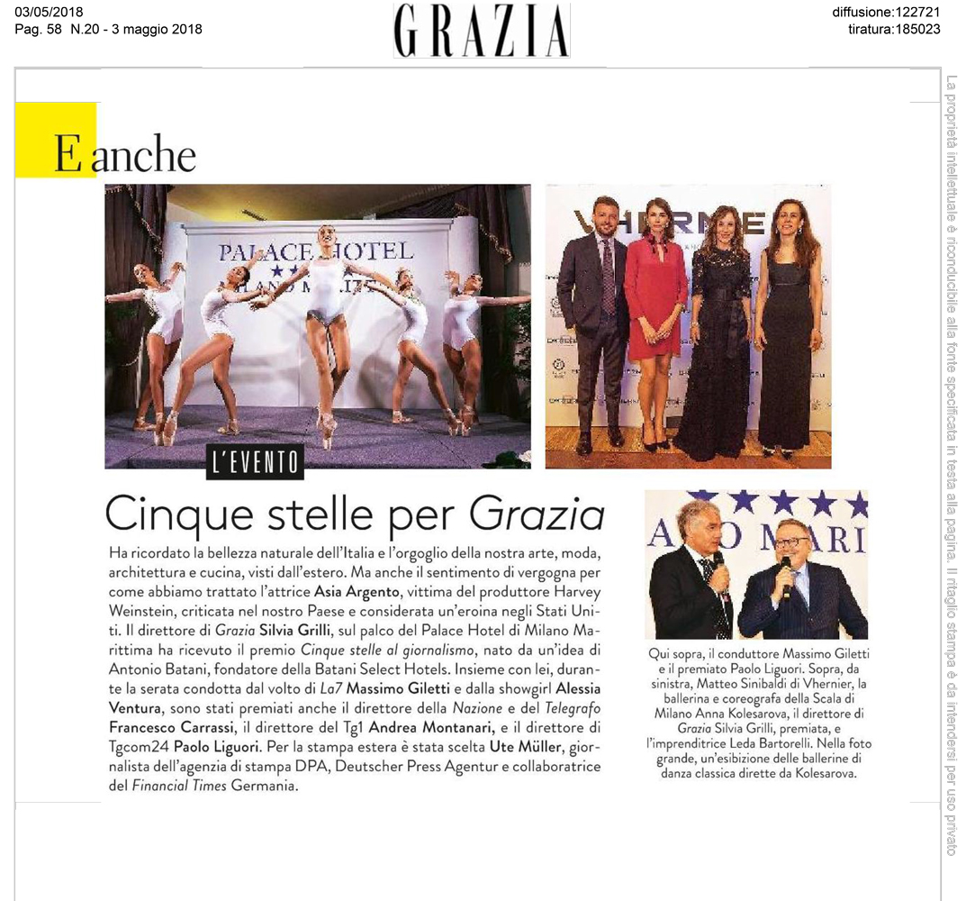 Grazia - Maggio 2018