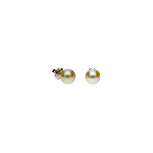 Orecchini in oro bianco 18 carati e perle bianche - 1314