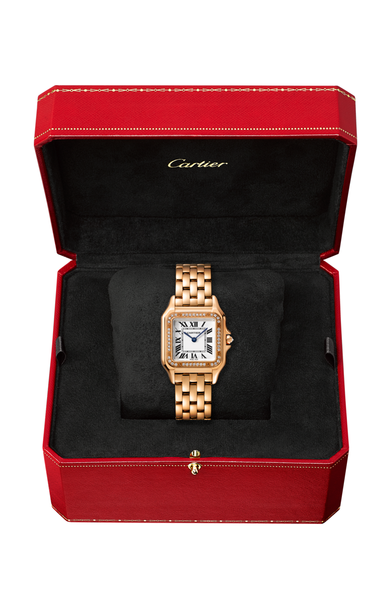 PANTHÈRE DE CARTIER MODELLO MEDIO, ORO ROSA, DIAMANTI - WJPN0009