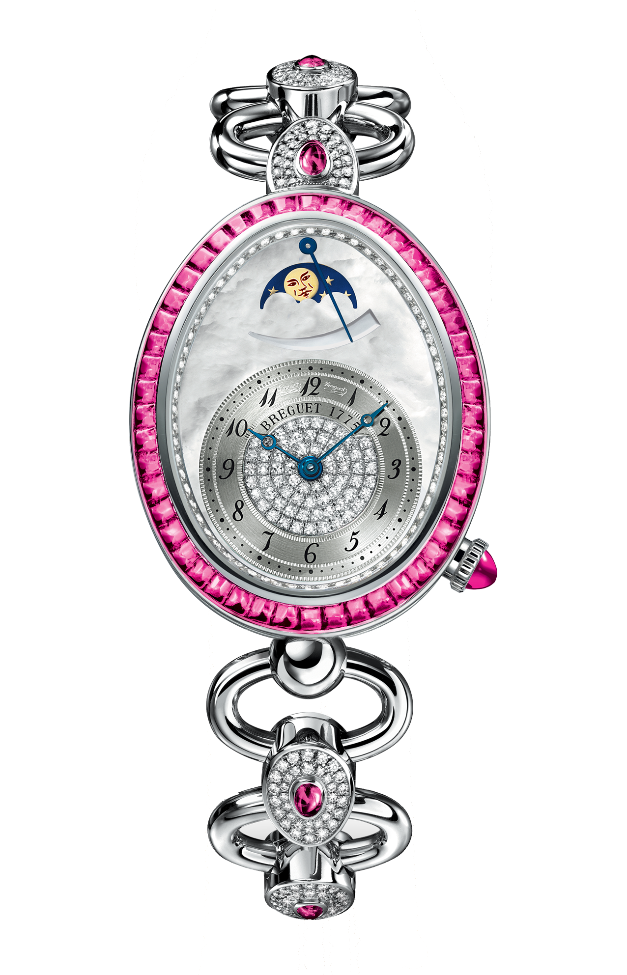 LADIES'' REINE DE NAPLES HIGH JEWELLERY MOON PHASES - 8909BB/5D/J21/RRRR