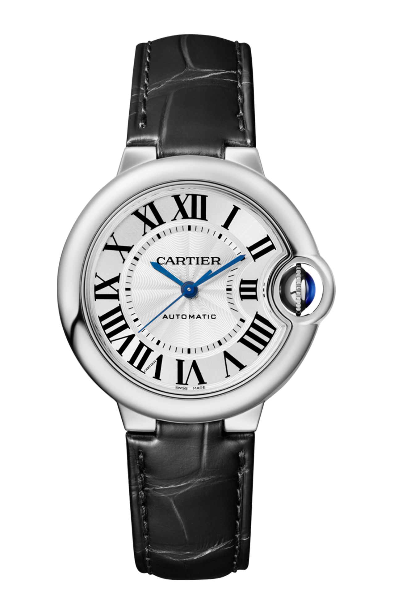 BALLON BLEU DE CARTIER 33 MM, ACCIAIO, PELLE - WSBB0030