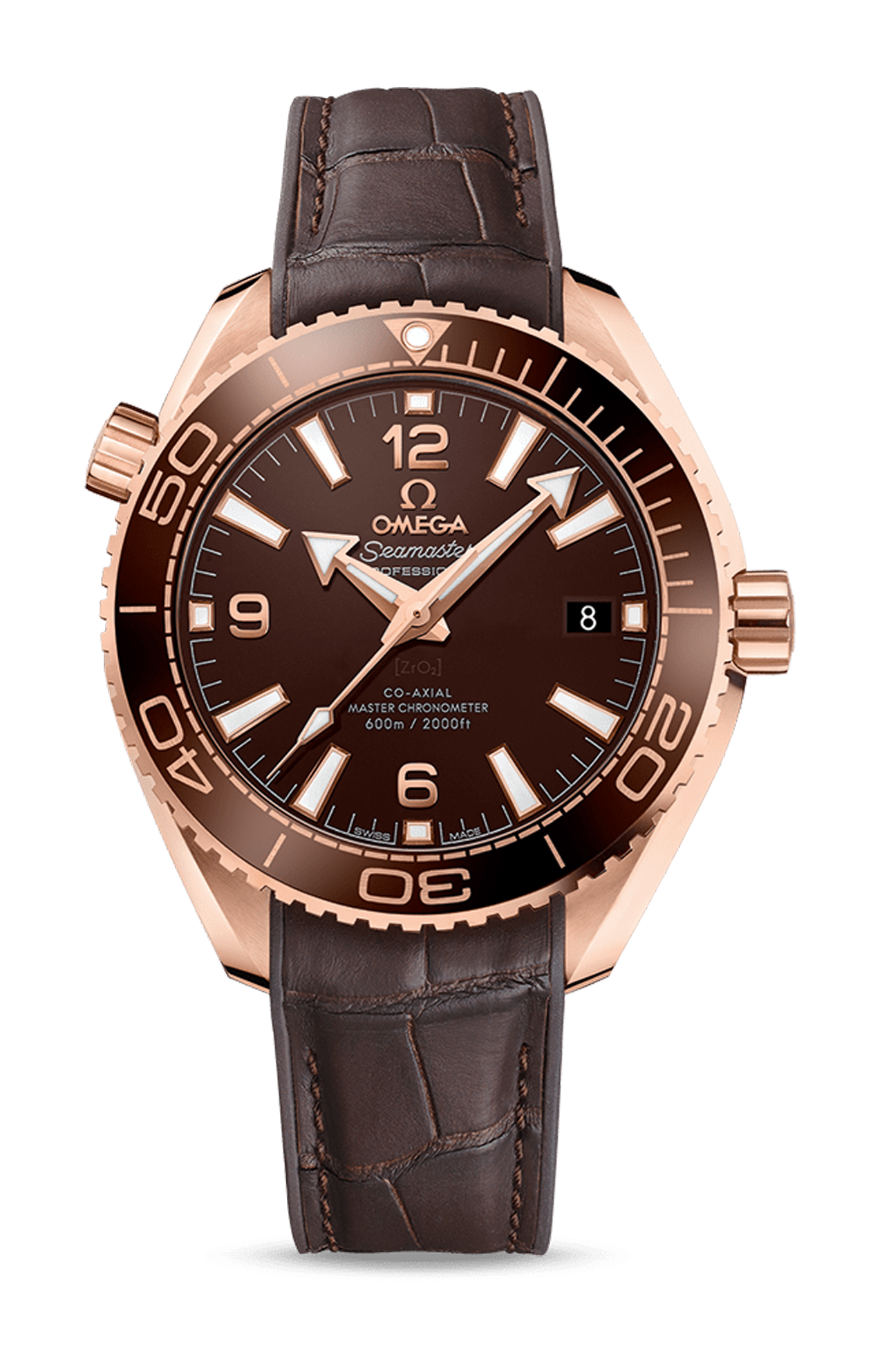 PLANET OCEAN 600M CO-AXIAL MASTER CHRONOMETER - CHOCOLATE - 215.63.40.20.13.001