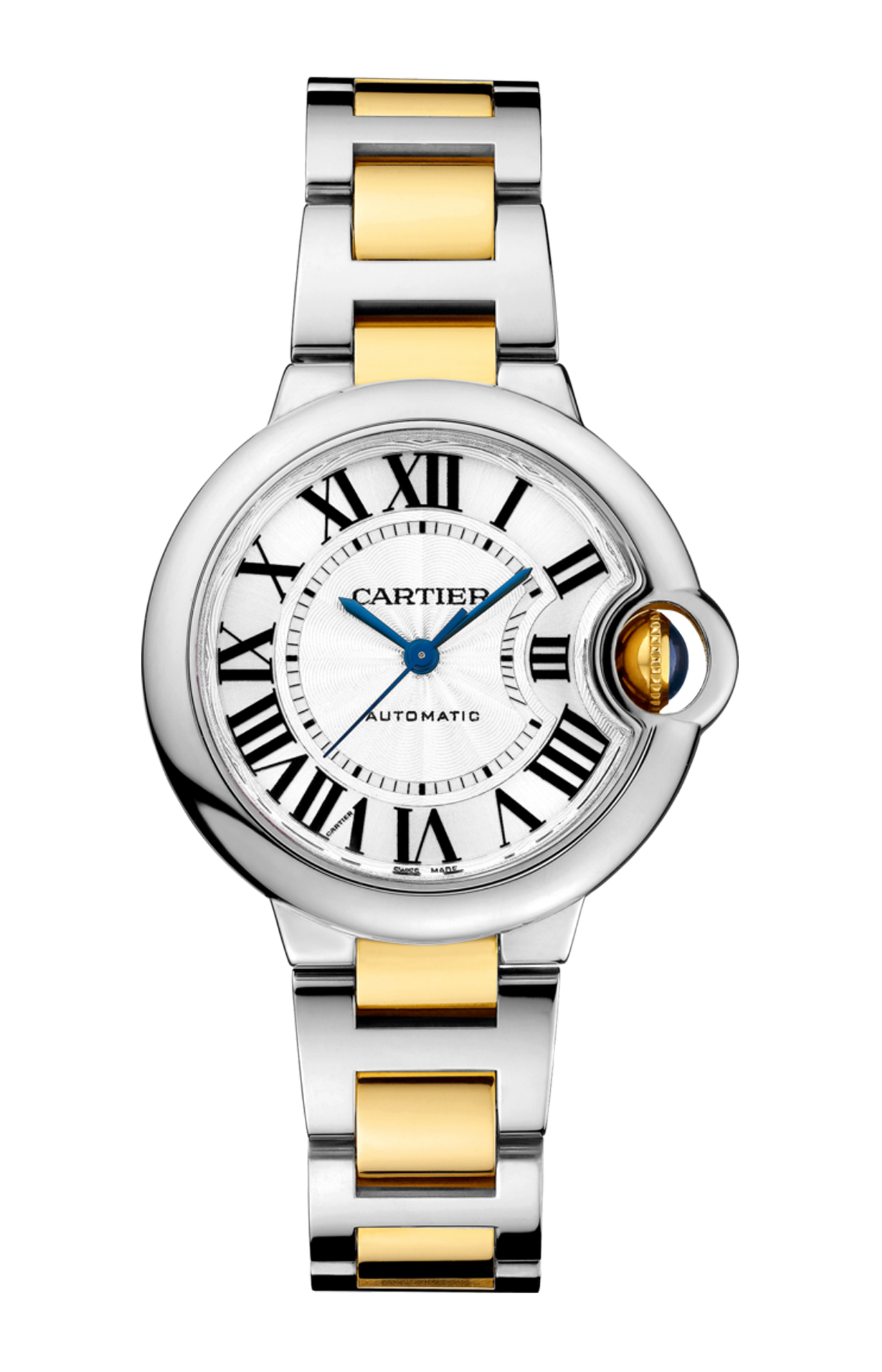 BALLON BLEU DE CARTIER 33 MM, ORO GIALLO, ACCIAIO - W2BB0002