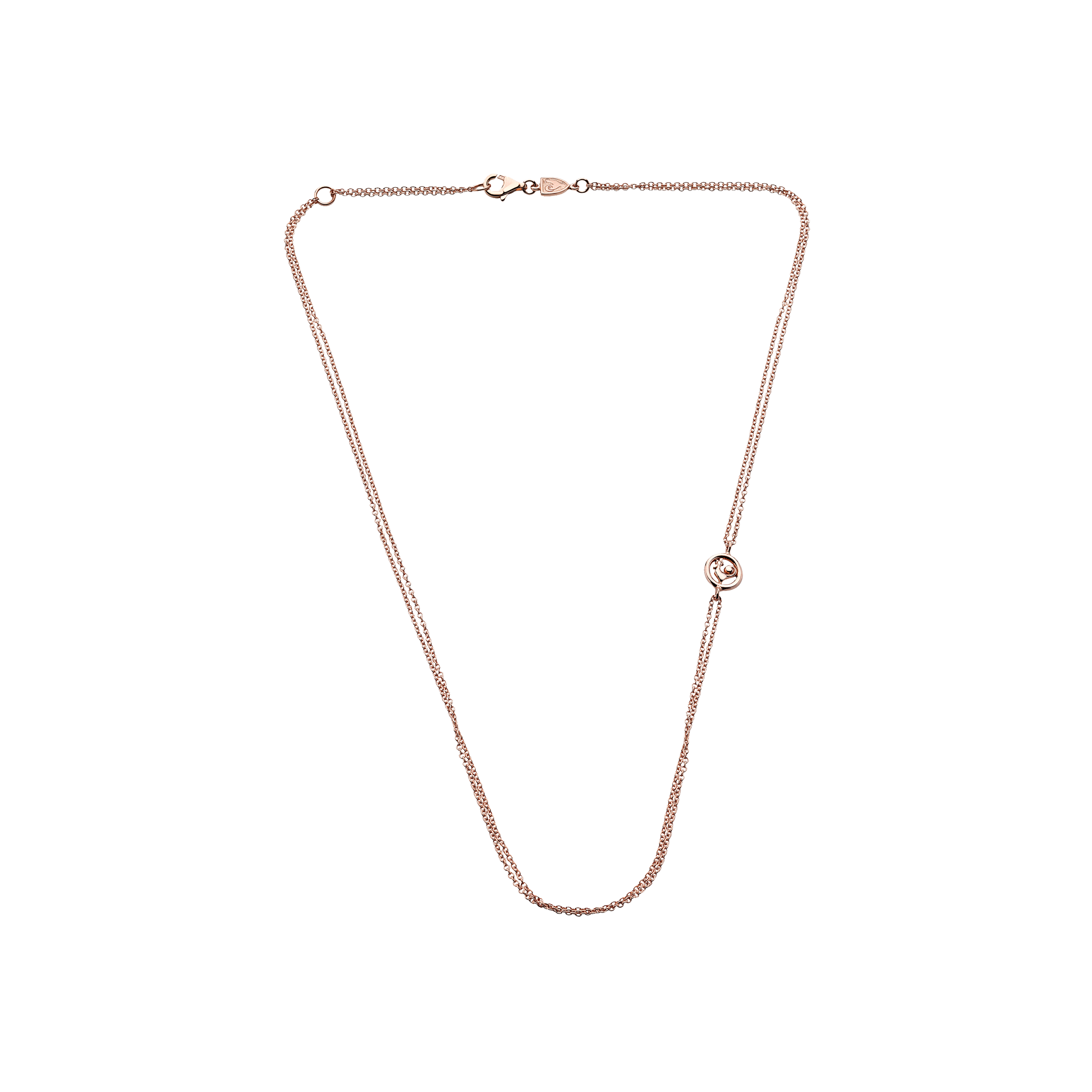 COLLANA DOPPIA IN ORO ROSA - 29600 - 29600