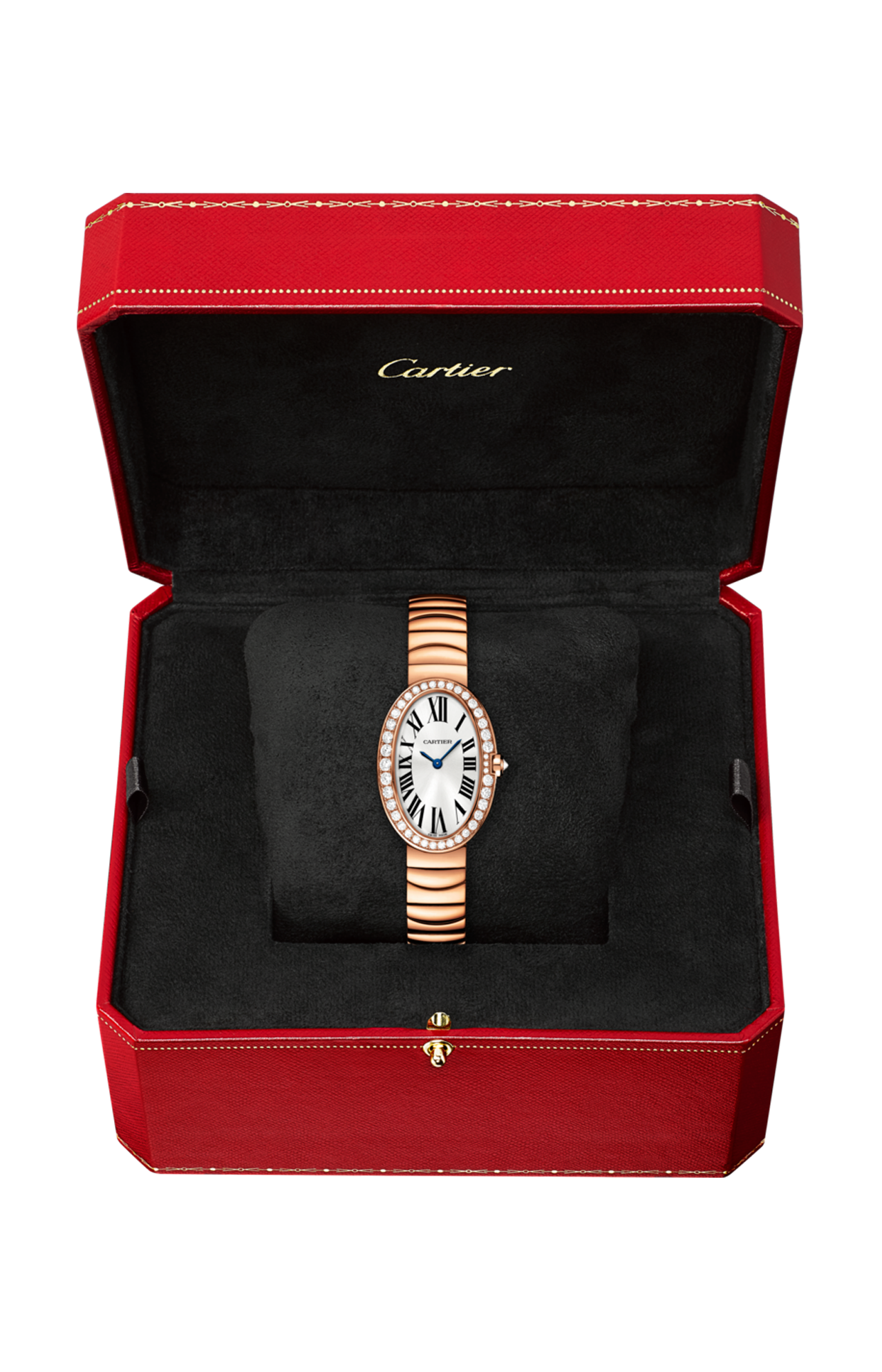 BAIGNOIRE WATCH, SMALL MODEL SMALL MODEL, 18K PINK GOLD, DIAMONDS - WB520002