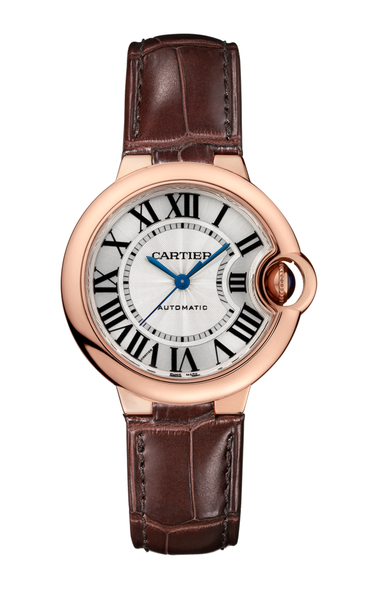 BALLON BLEU DE CARTIER 33 MM, ORO ROSA, PELLE - W6920097