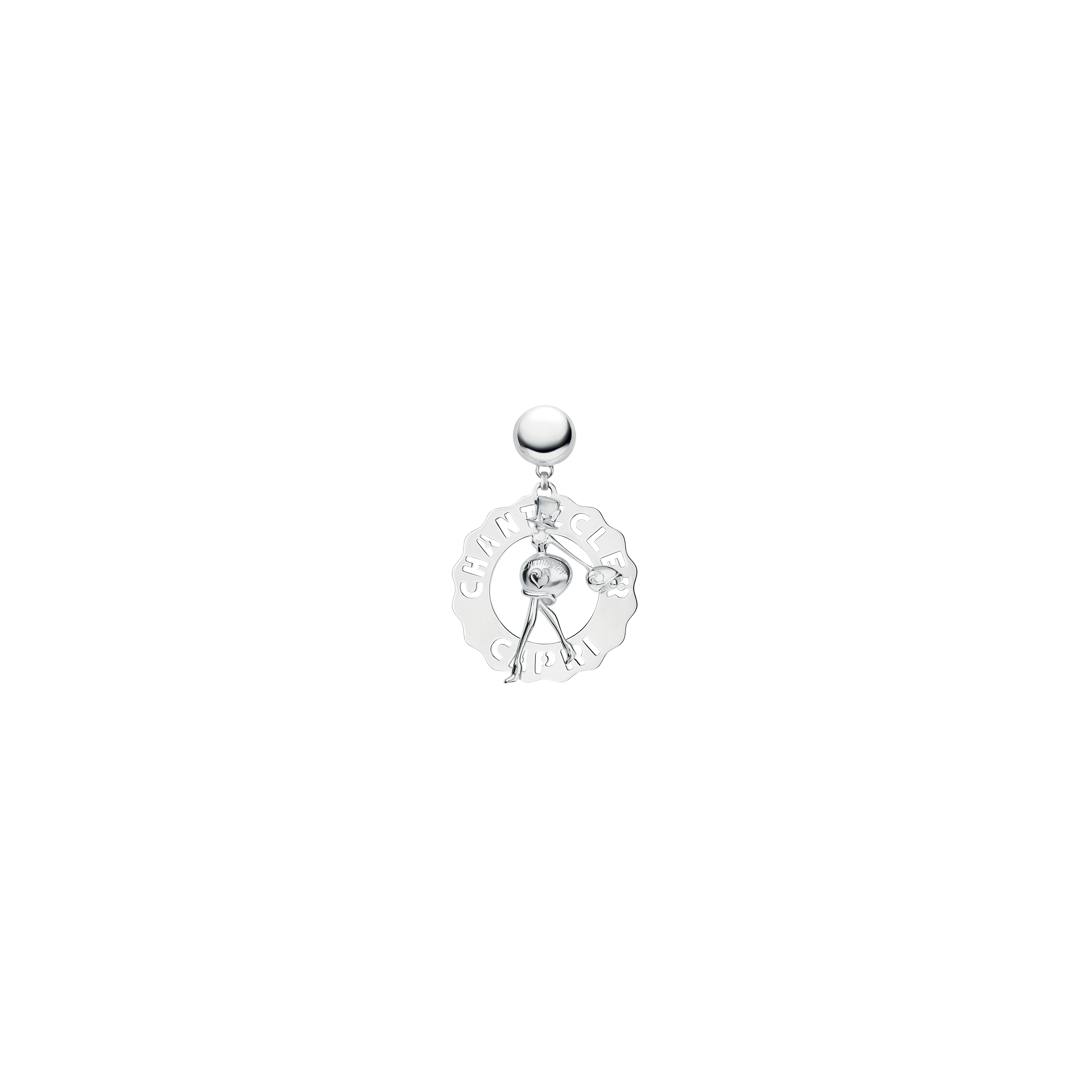 ORECCHINO SINGOLO LOGO GRANDE MADAME CLOCHETTE IN ARGENTO - 33699 - 33699