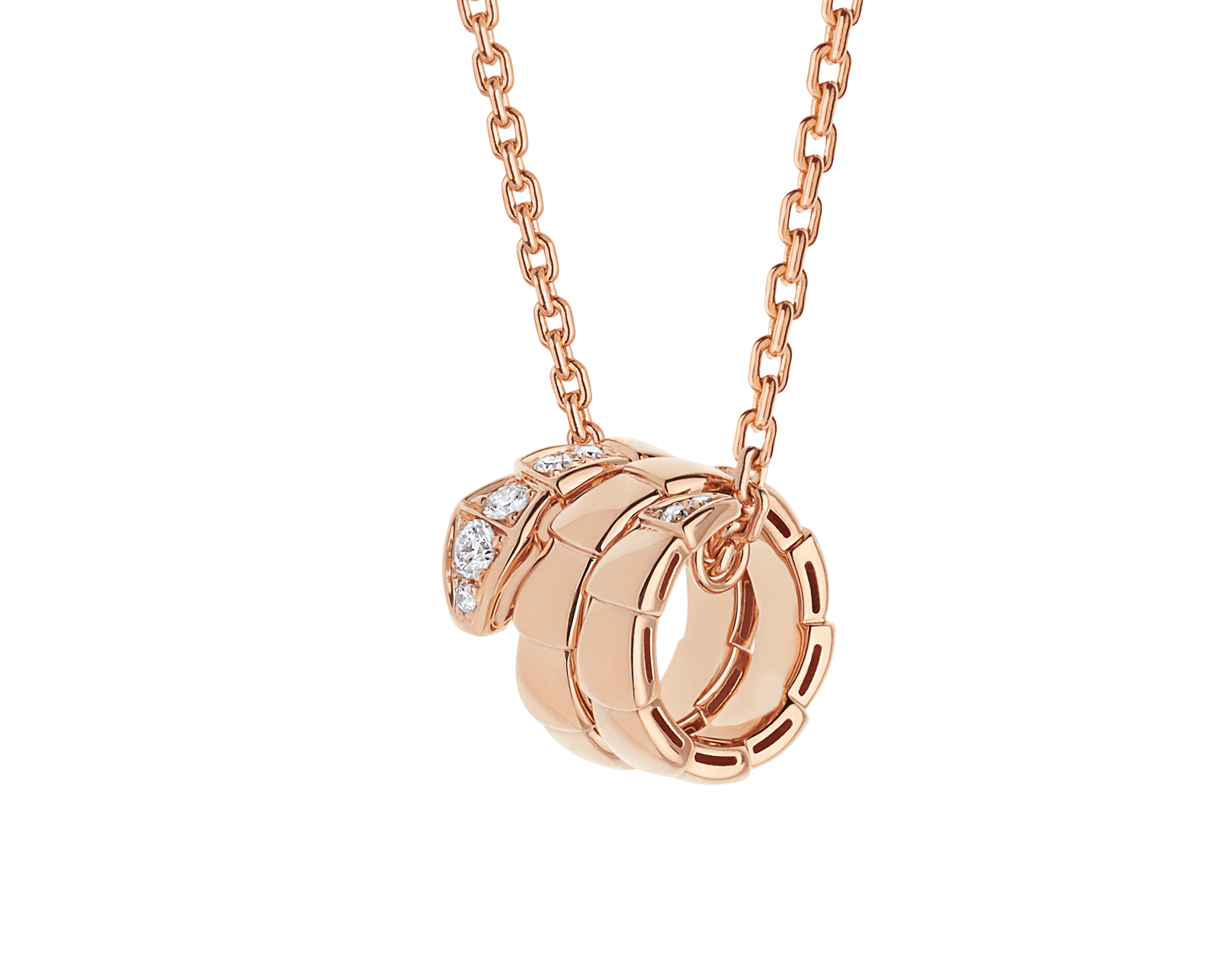 COLLANA SERPENTI VIPER IN ORO ROSA E DIAMANTI - CL858925 - CL858925