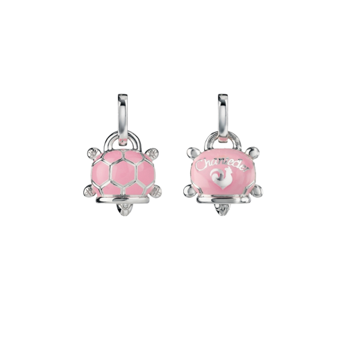 Ciondolo Campanelle Tartaruga in argento e smalto rosa - 38240 - 38240