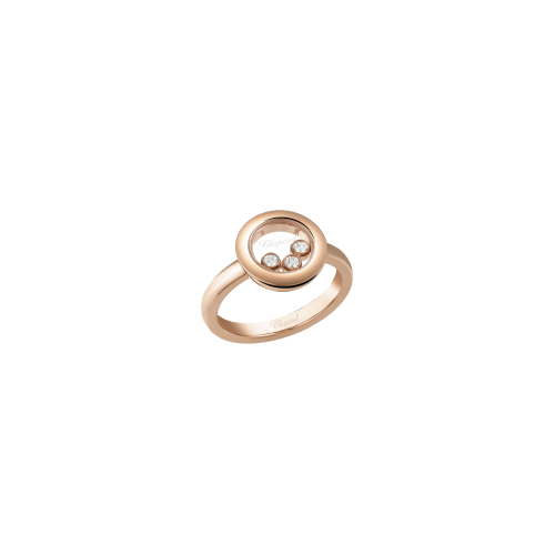 CHOPARD - HAPPY DIAMONDS ICONS - ANELLO IN ORO ROSA CON DIAMANTI - 82A018-5110 - 82A018-5110