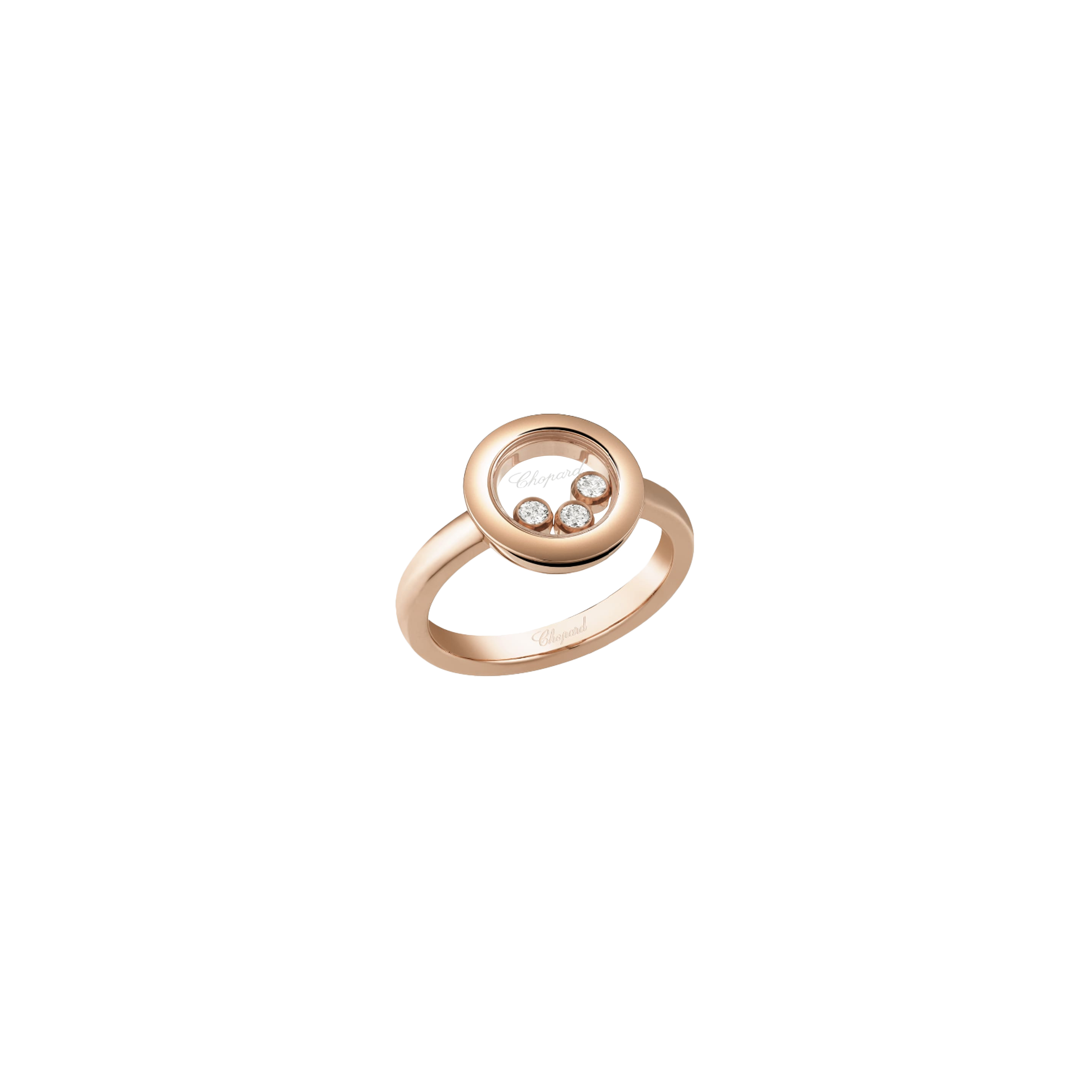 CHOPARD - HAPPY DIAMONDS ICONS - ANELLO IN ORO ROSA CON DIAMANTI - 82A018-5110 - 82A018-5110