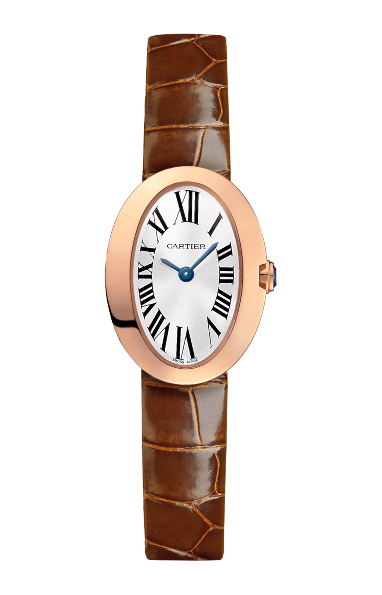 MINI BAIGNOIRE WATCH MINI, 18K PINK GOLD, LEATHER - W8000017