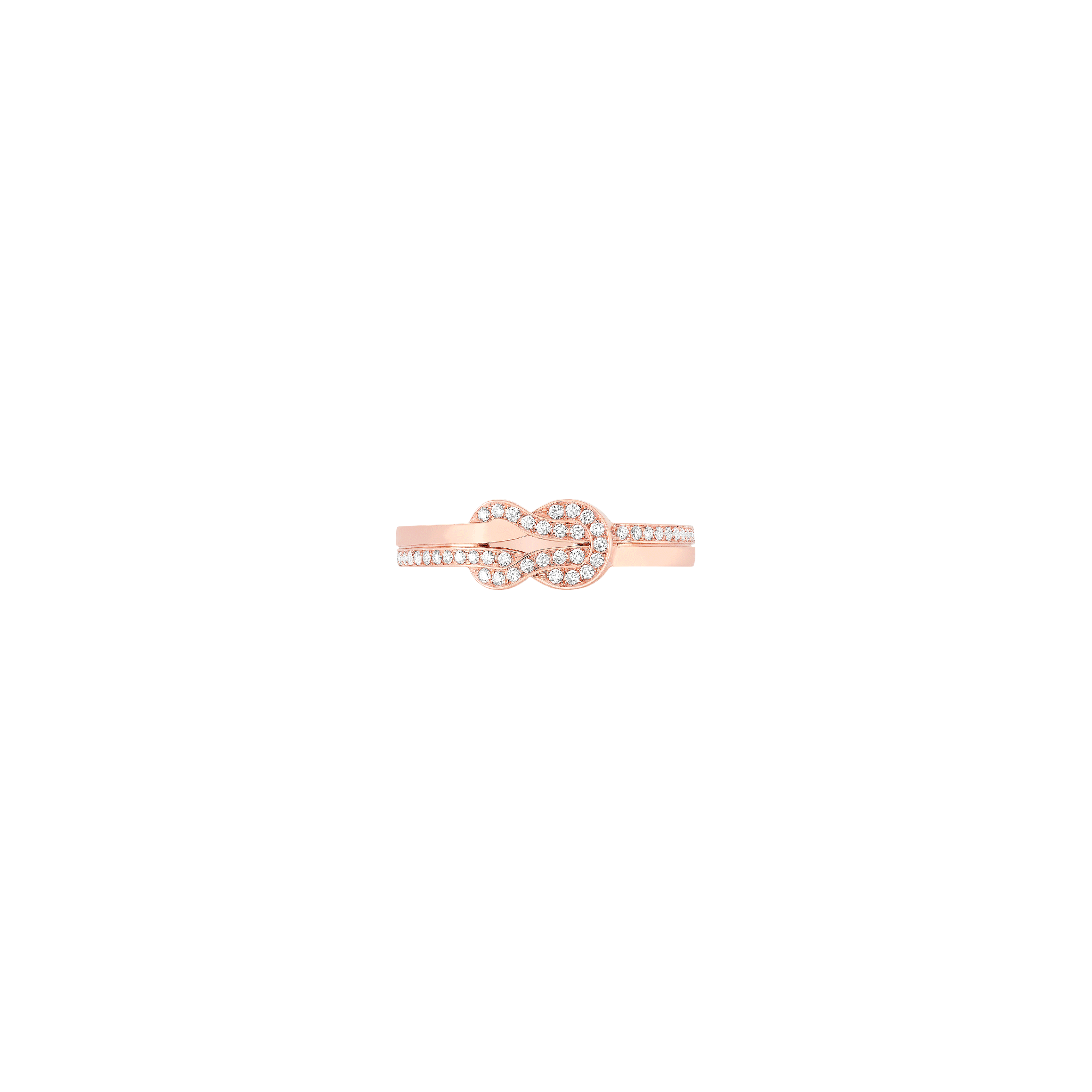 ANELLO CHANCE INFINIE IN ORO ROSA 18K E DIAMANTI - 4B0939