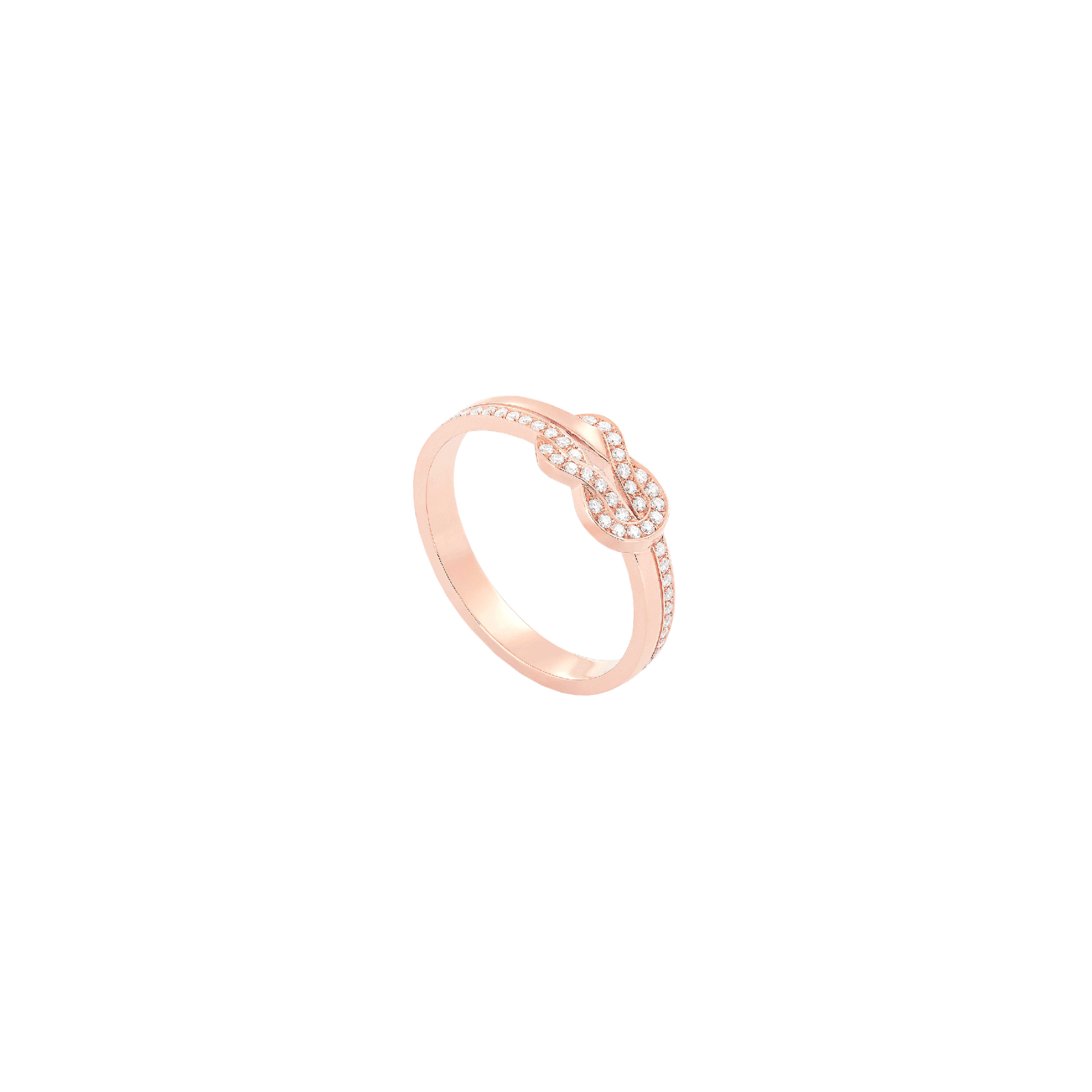 ANELLO CHANCE INFINIE IN ORO ROSA 18K E DIAMANTI - 4B0939