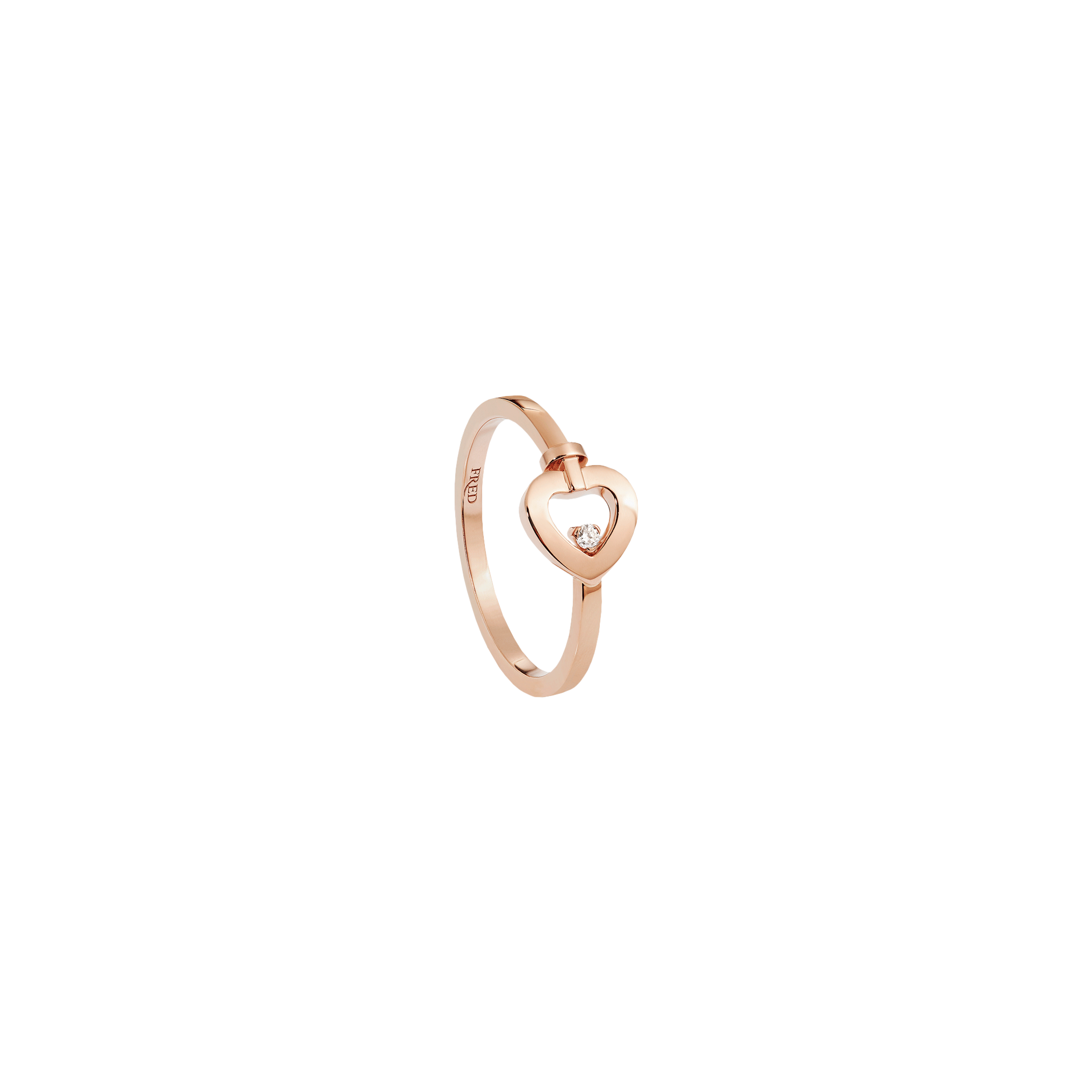 ANELLO PRETTY WOMAN MODELLO MINI IN ORO ROSA E DIAMANTE - 4B0971