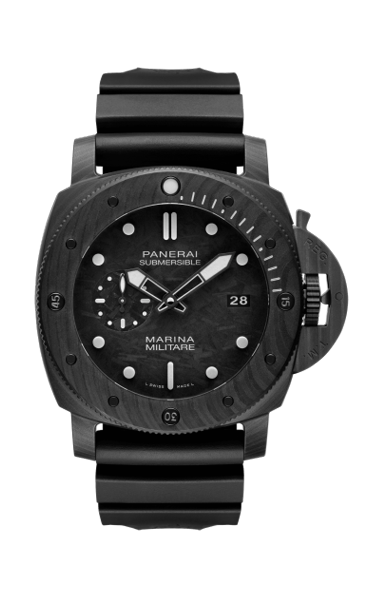 SUBMERSIBLE MARINA MILITARE CARBOTECH™ 47 MM - DOPPIO CINTURINO - PAM02979