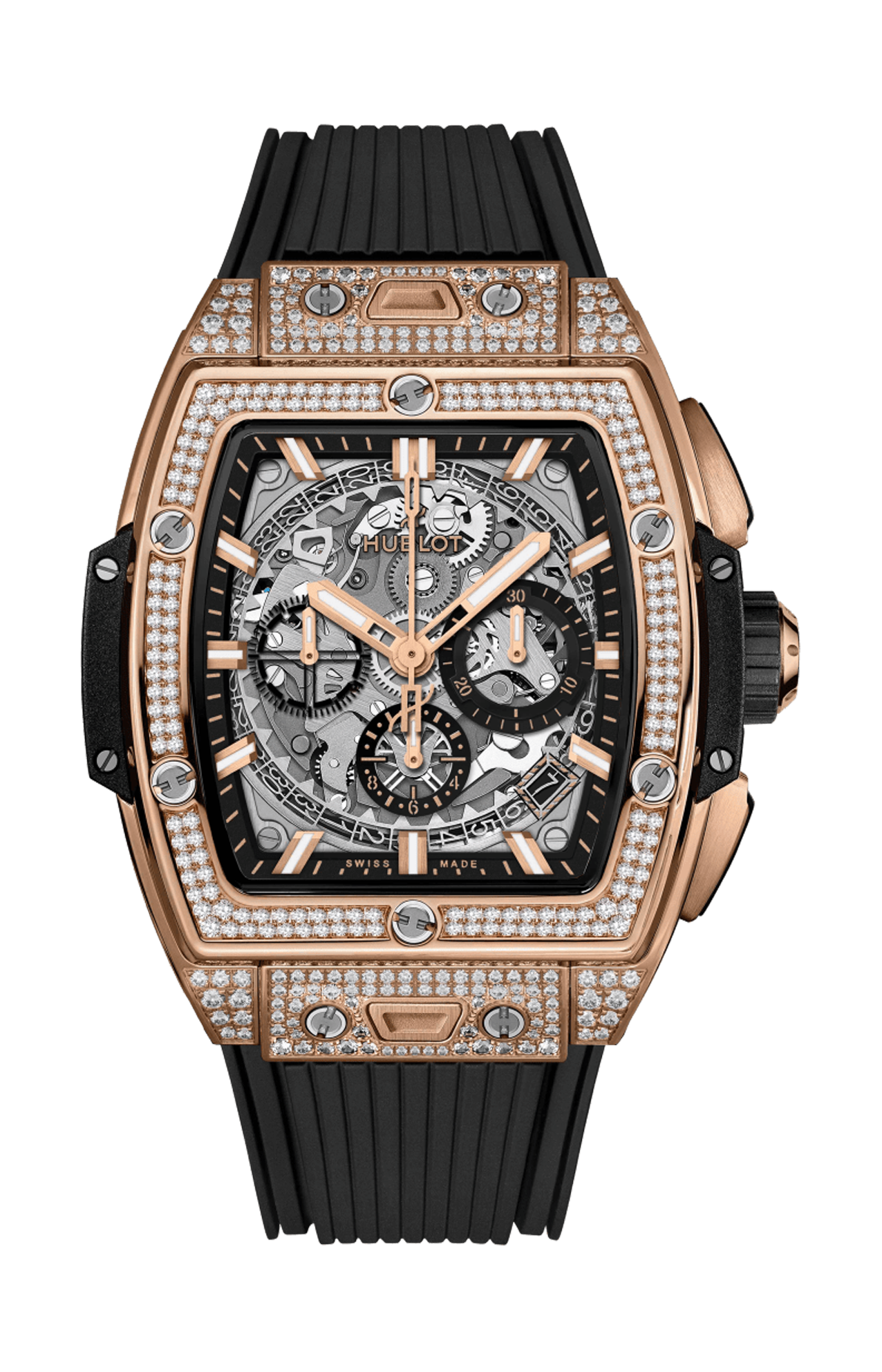 KING GOLD PAVÉ CHRONOGRAPH - 642.OX.0180.RX.1704