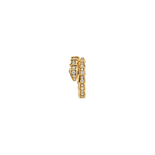 ANELLO SERPENTI VIPER IN ORO GIALLO CON PAVÈ DI DIAMANTI - AN858981