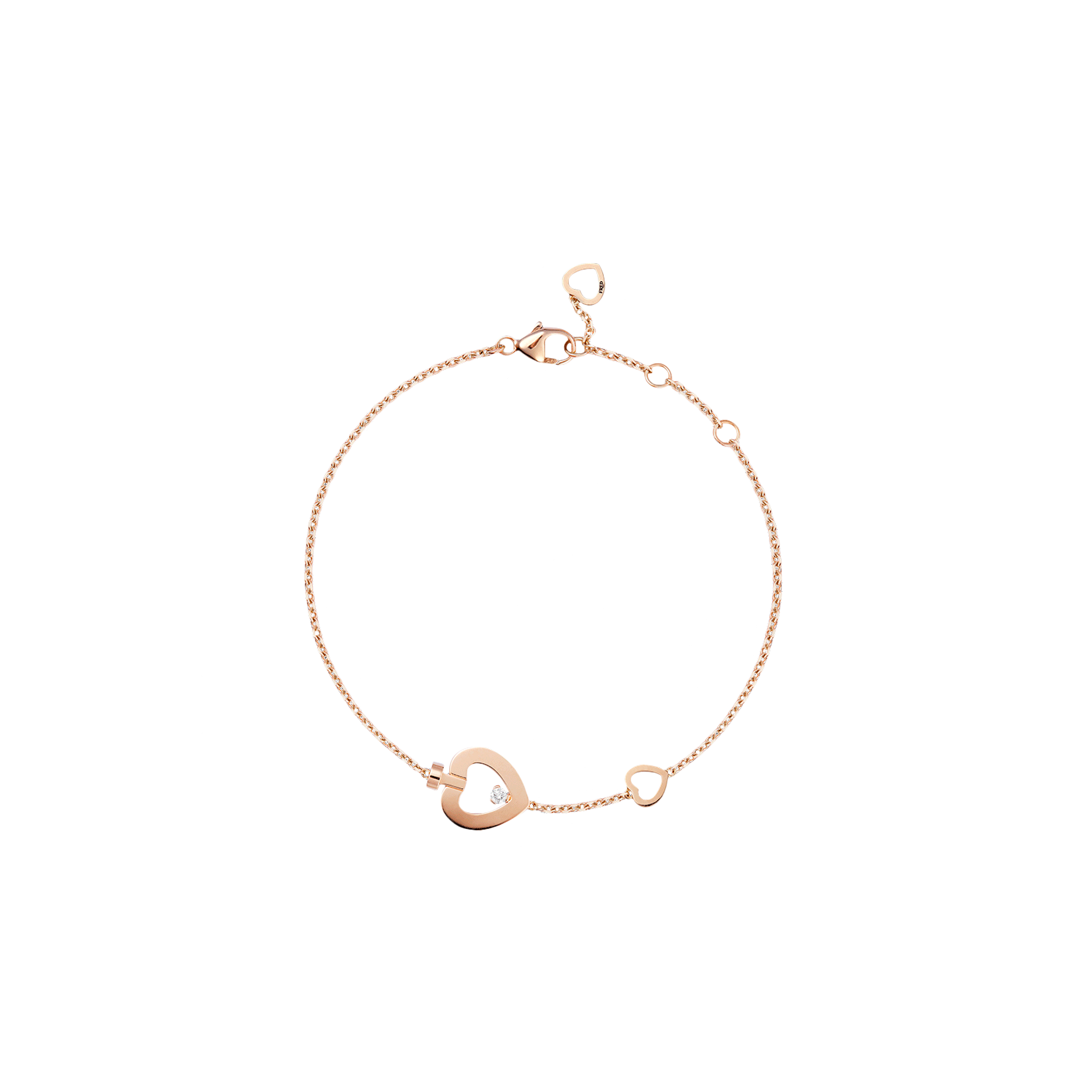 BRACCIALE PRETTY WOMAN MODELLO XS IN ORO ROSA E DIAMANTE - 6B1090