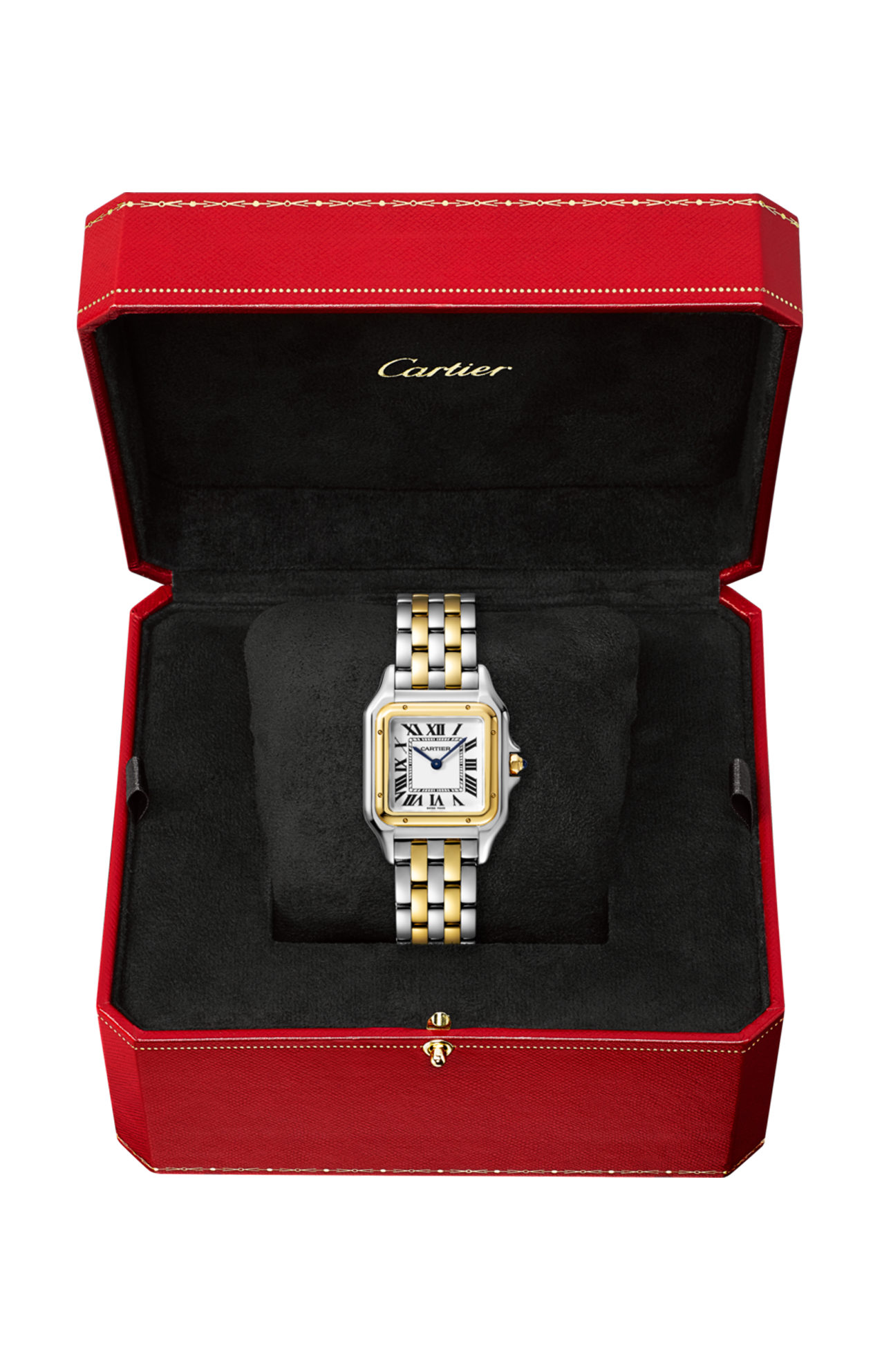 PANTHÈRE DE CARTIER MODELLO MEDIO, ORO GIALLO E ACCIAIO - W2PN0007