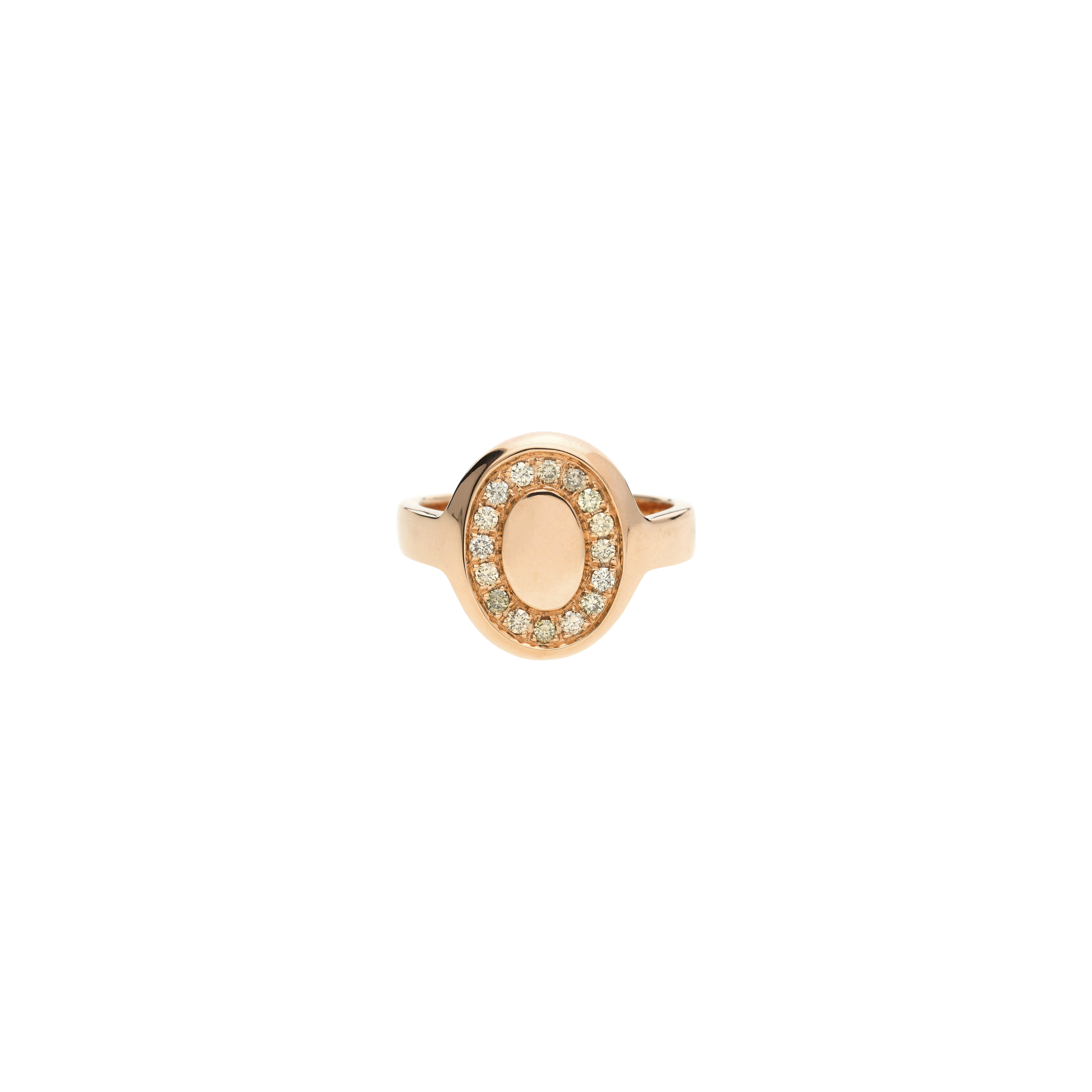 ANELLO IN ORO ROSA CON DIAMANTI BROWN - A12141RBW-9KT