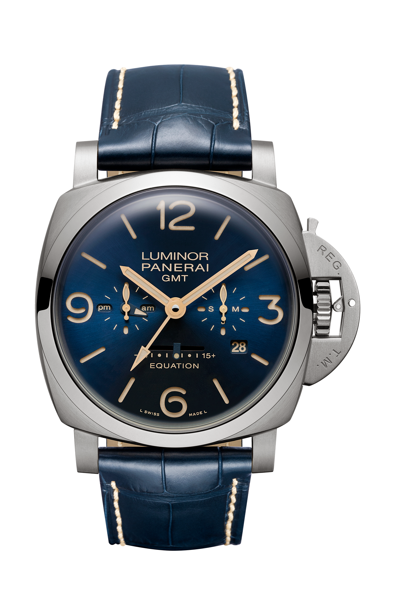 LUMINOR 1950 EQUATION OF TIME 8 DAYS GMT TITANIO - 47MM - PAM00670