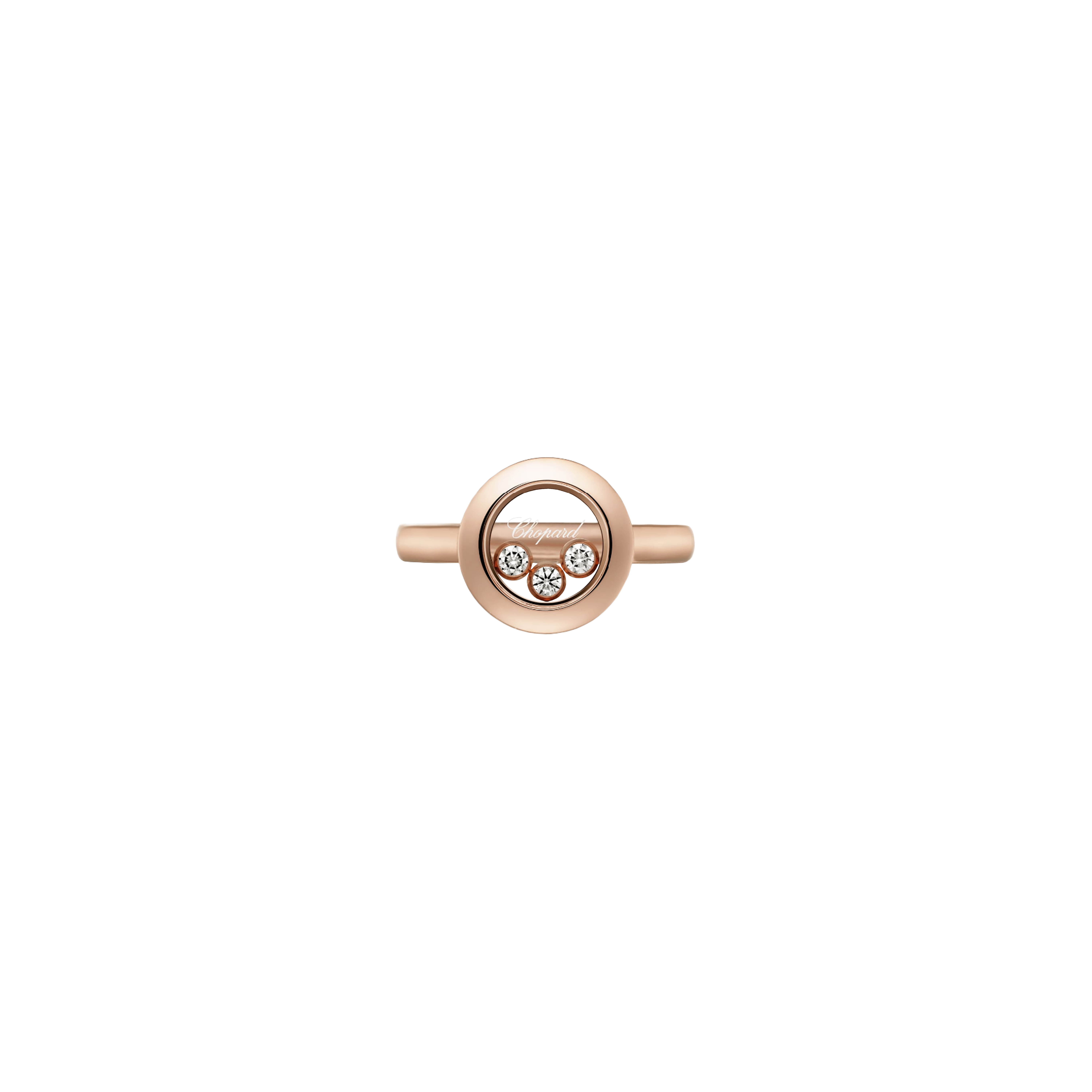 CHOPARD - HAPPY DIAMONDS ICONS - ANELLO IN ORO ROSA CON DIAMANTI - 82A018-5110 - 82A018-5110