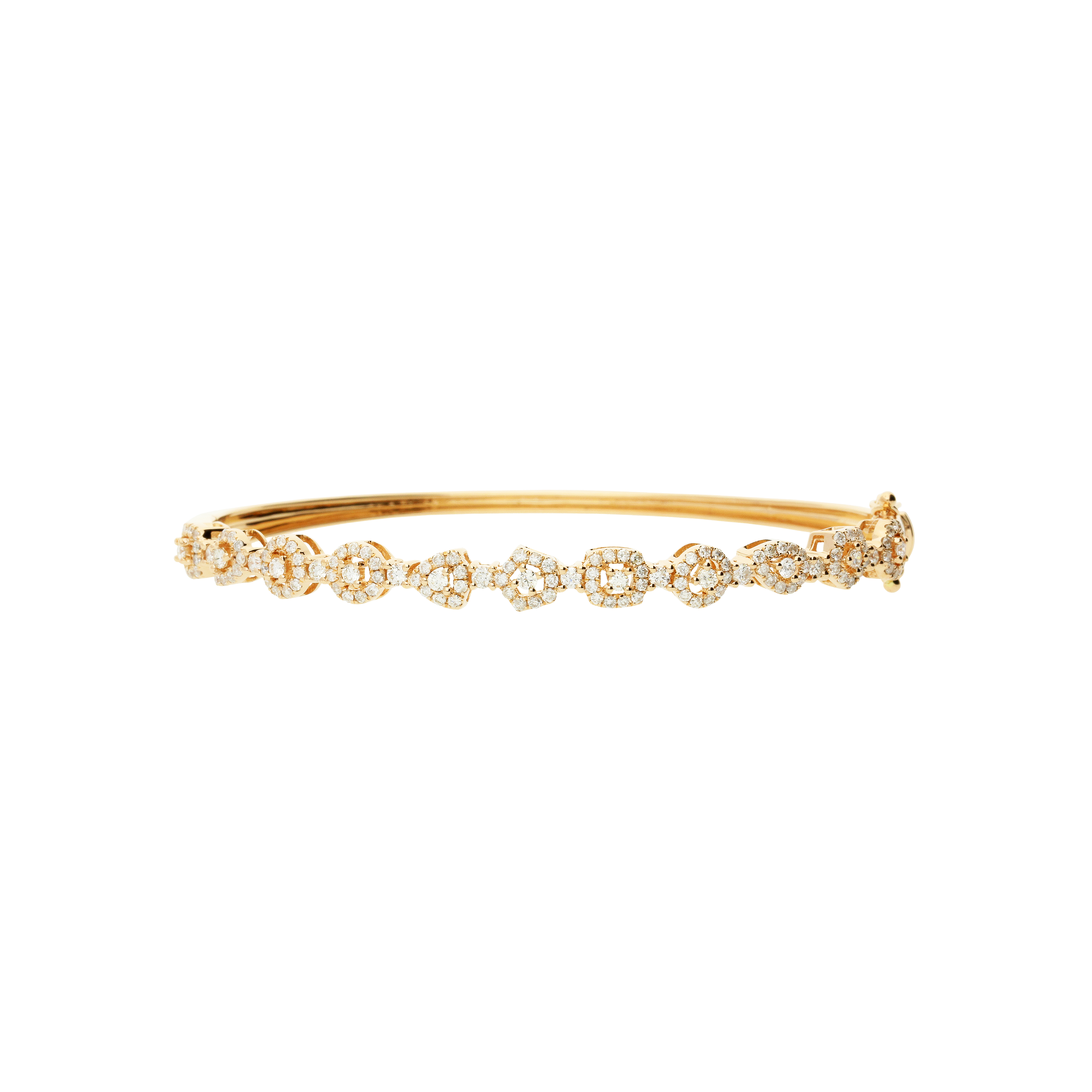 BRACCIALE RIGIDO IN ORO ROSA E DIAMANTI BIANCHI - A00102RA01