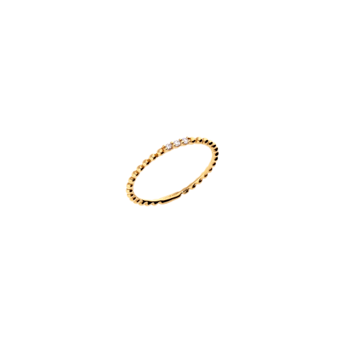 Anello in oro rosa 18 carati e diamanti bianchi taglio brillante - A5643B-R-