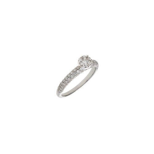 Accedi alla scheda di Bartorelli Italian Jewels ANELLO SOLITARIO IN ORO BIANCO E PAV&Eacute; DI DIAMANTI - VR09201DW