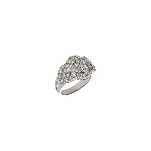 ANELLO IN ORO BIANCO CON PAVÈ DI DIAMANTI - MR1218510DW