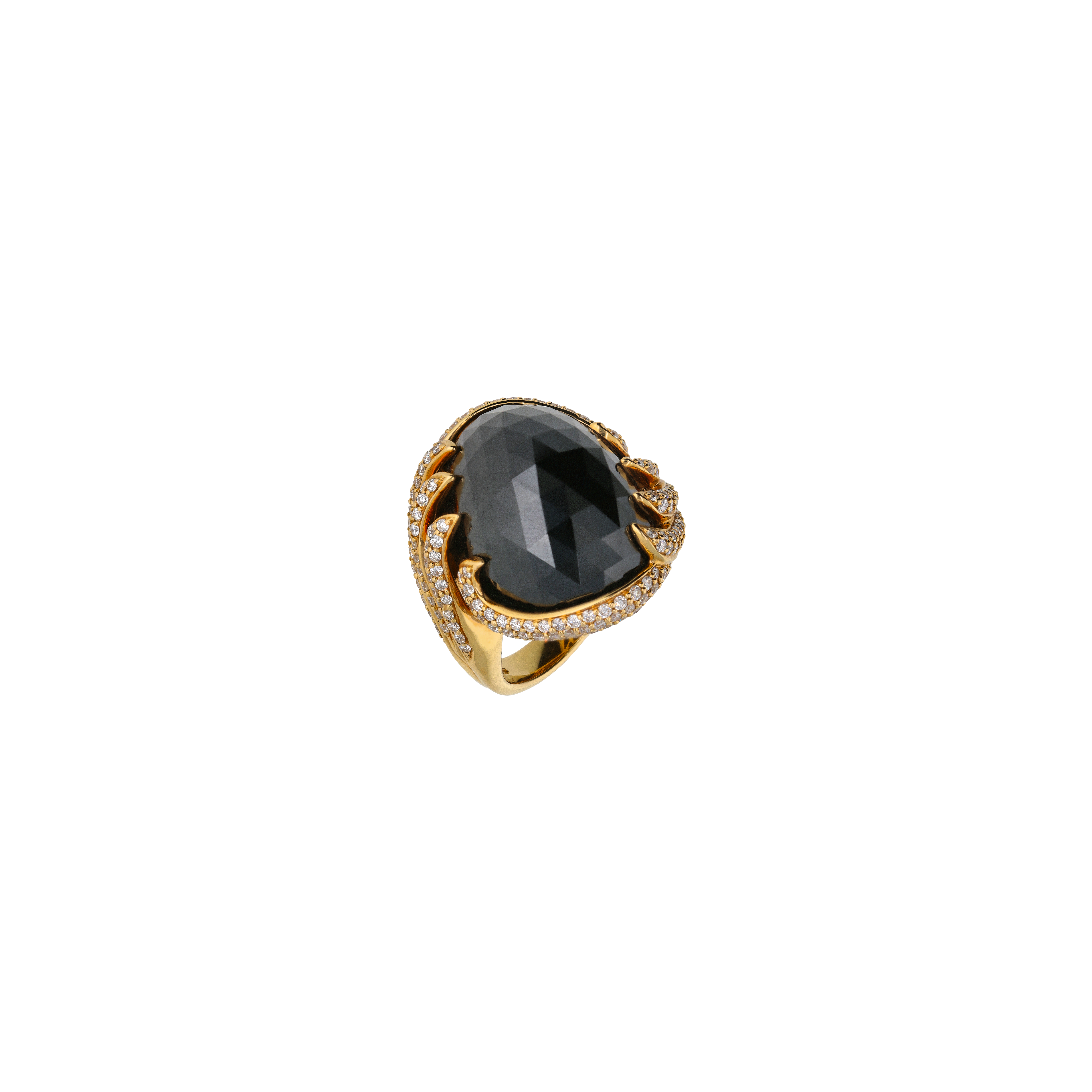 ANELLO IN ORO ROSA CON ONICE E DIAMANTI - TR7464D0XP