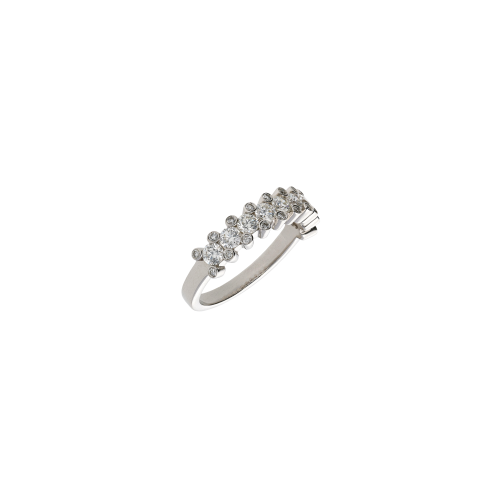 ANELLO RIVIERA  IN ORO BIANCO E DIAMANTI - VR06155DW