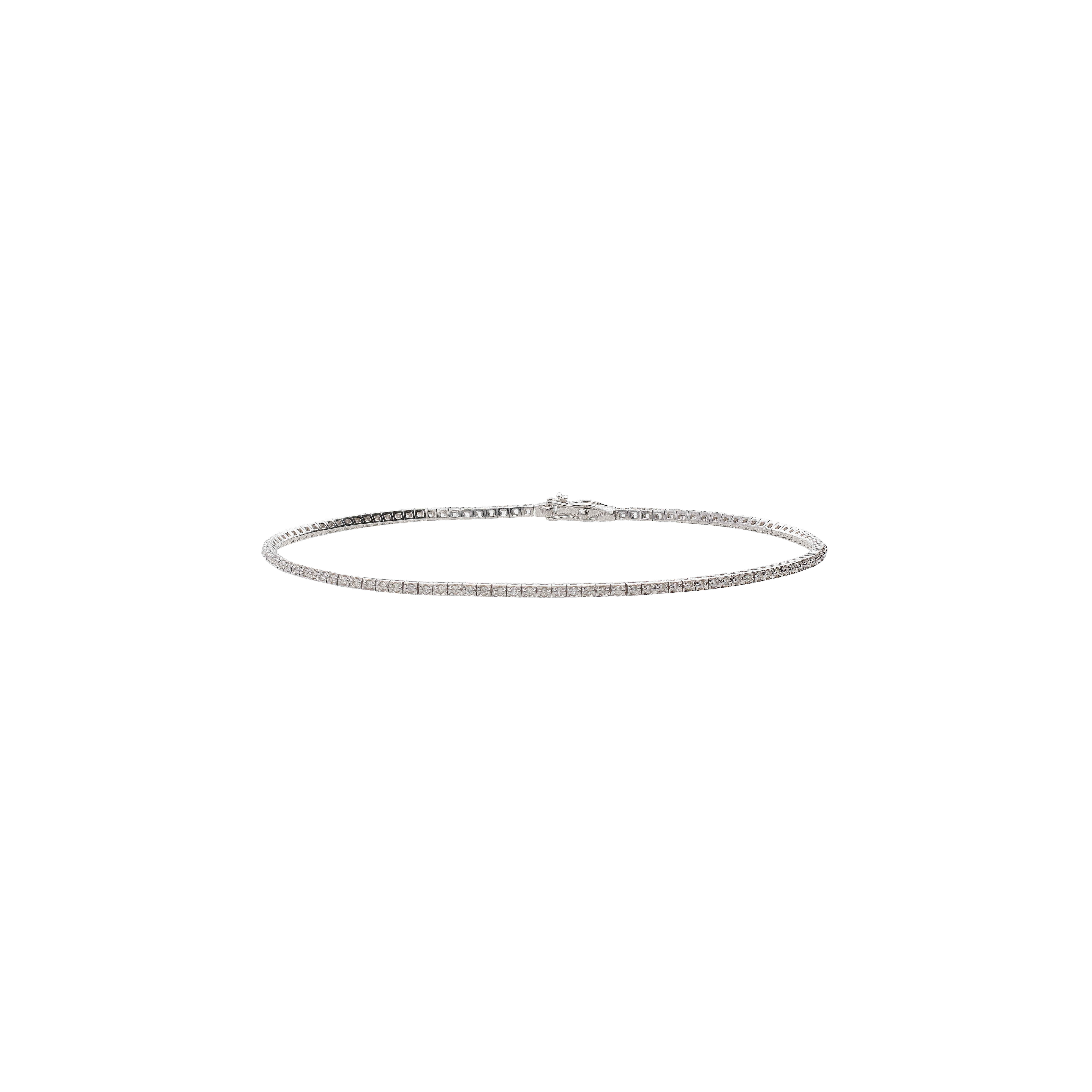 BRACCIALE TENNIS IN ORO BIANCO CON DIAMANTI - VBL6977D21