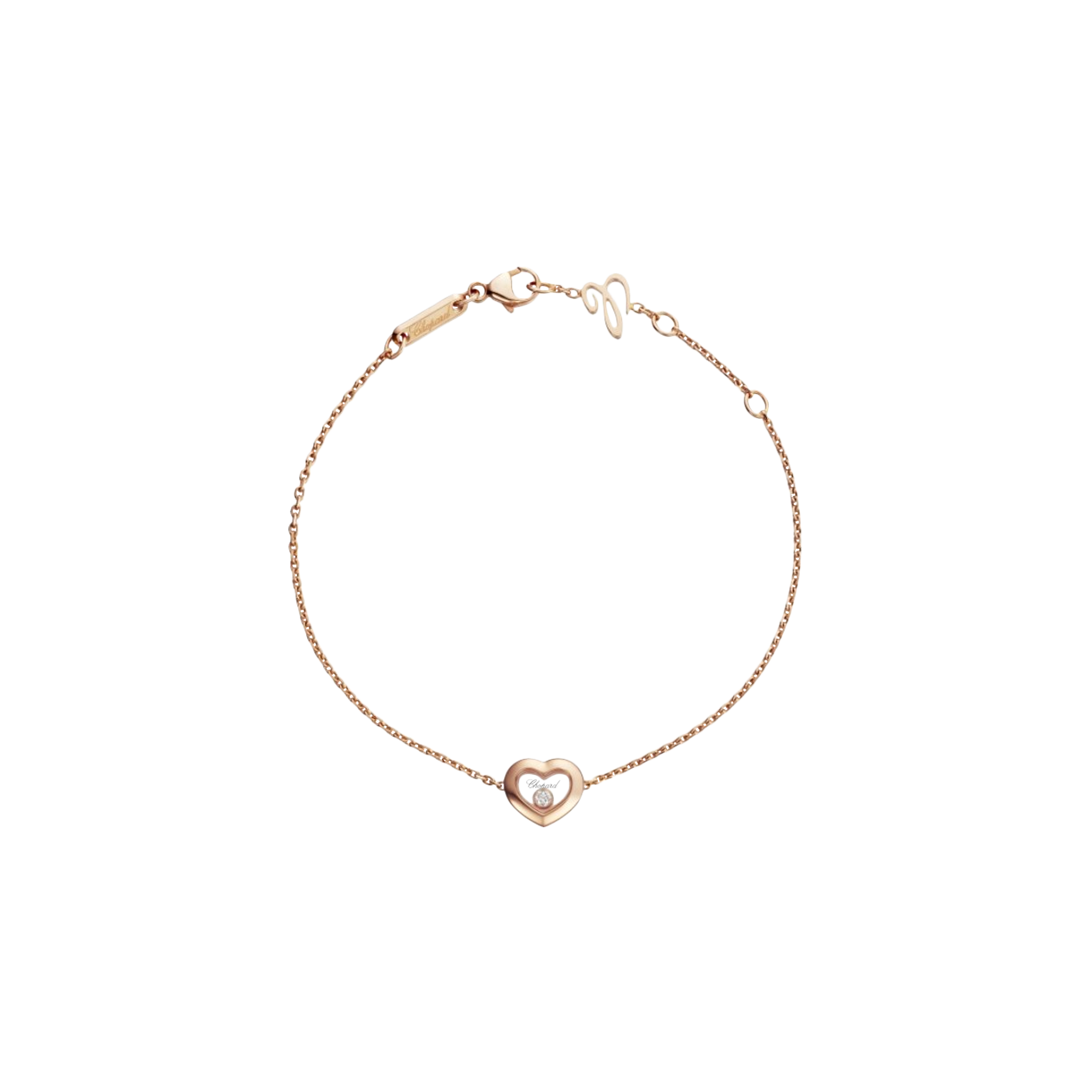 CHOPARD - BRACCIALE HAPPY DIAMONDS IN ORO ROSA CON DIAMANTE - 859203-5001 - 859203-5001