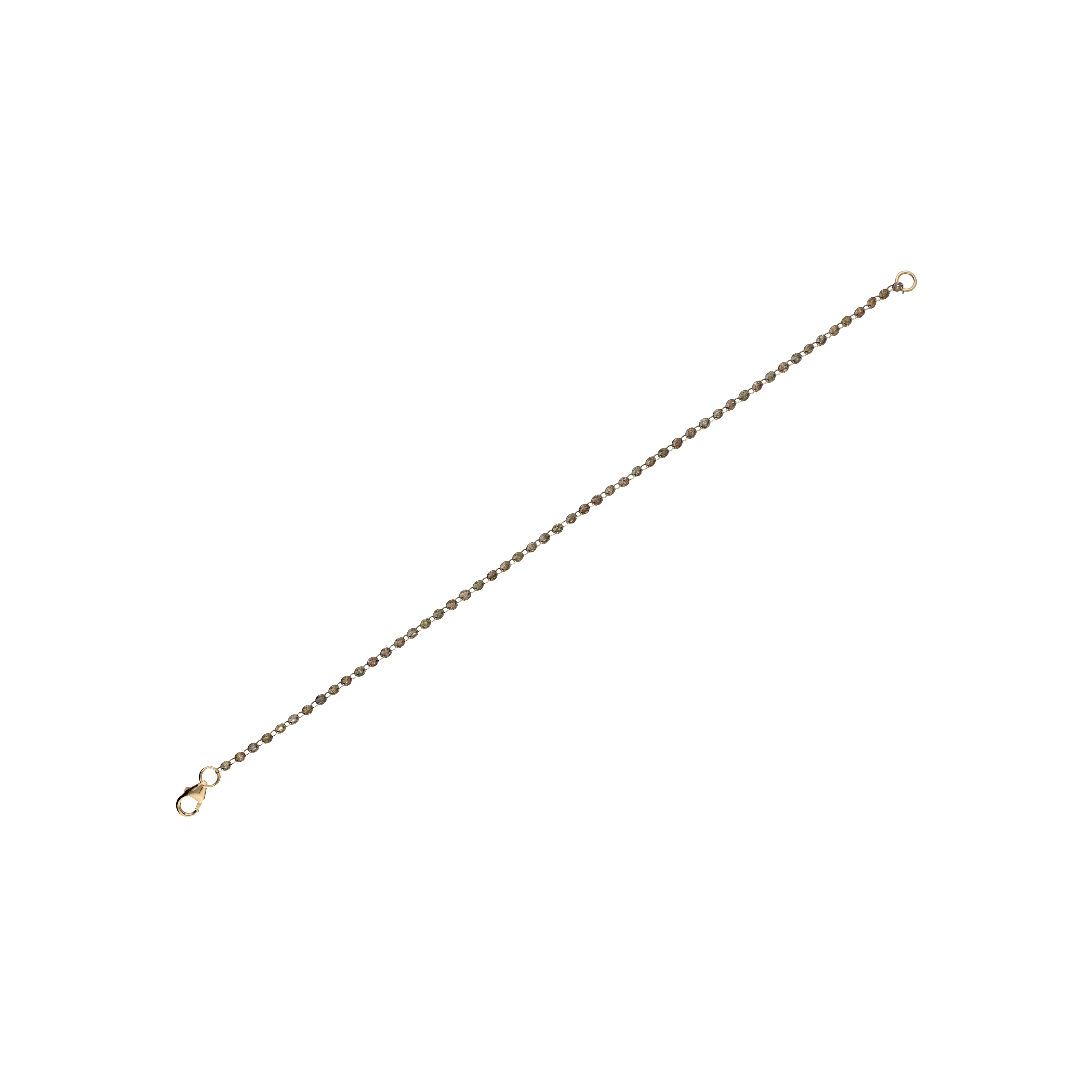 BRACCIALE TENNIS IN ORO ROSA E DIAMANTI BROWN - B032/1