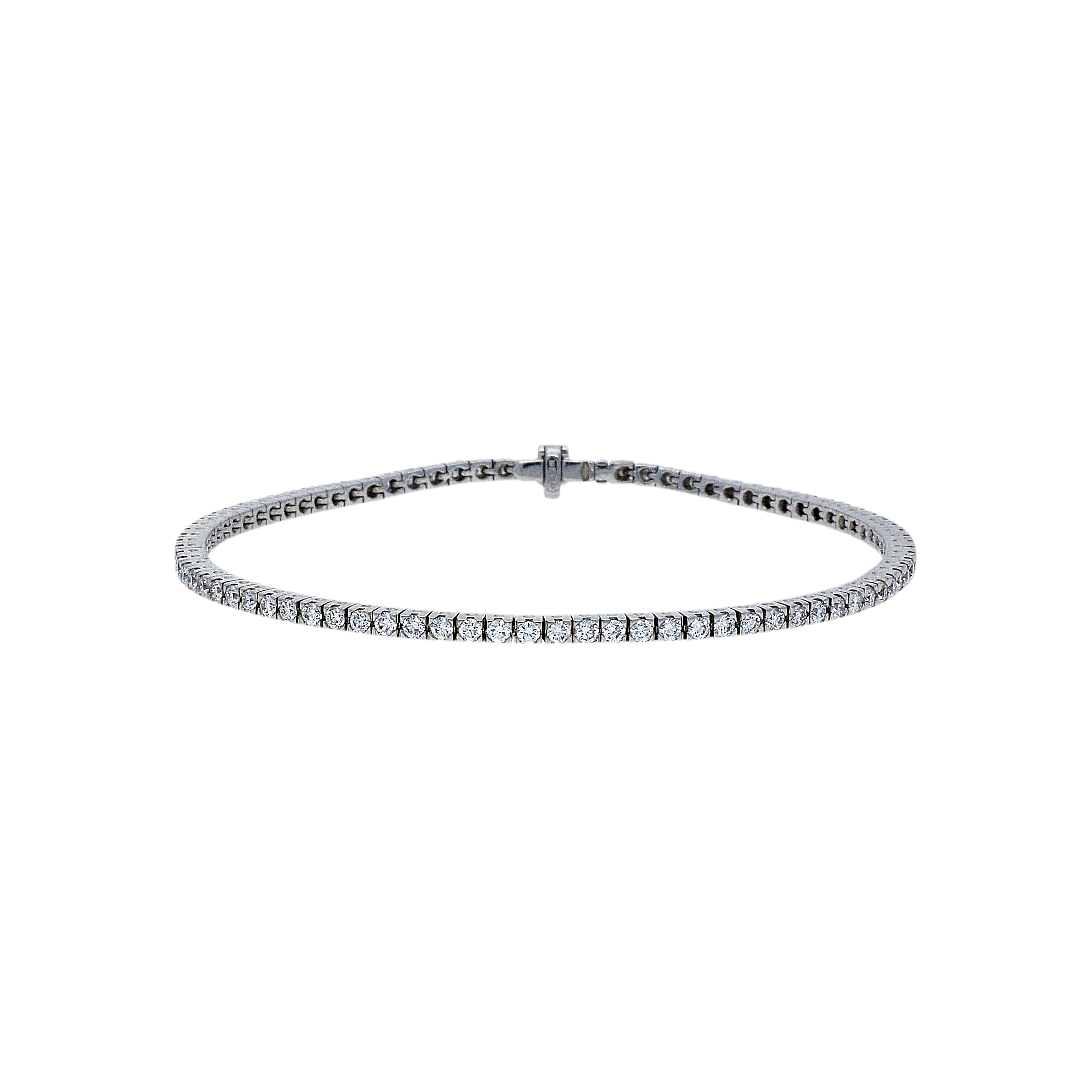 BRACCIALE TENNIS IN ORO BIANCO E DIAMANTI - BABR216