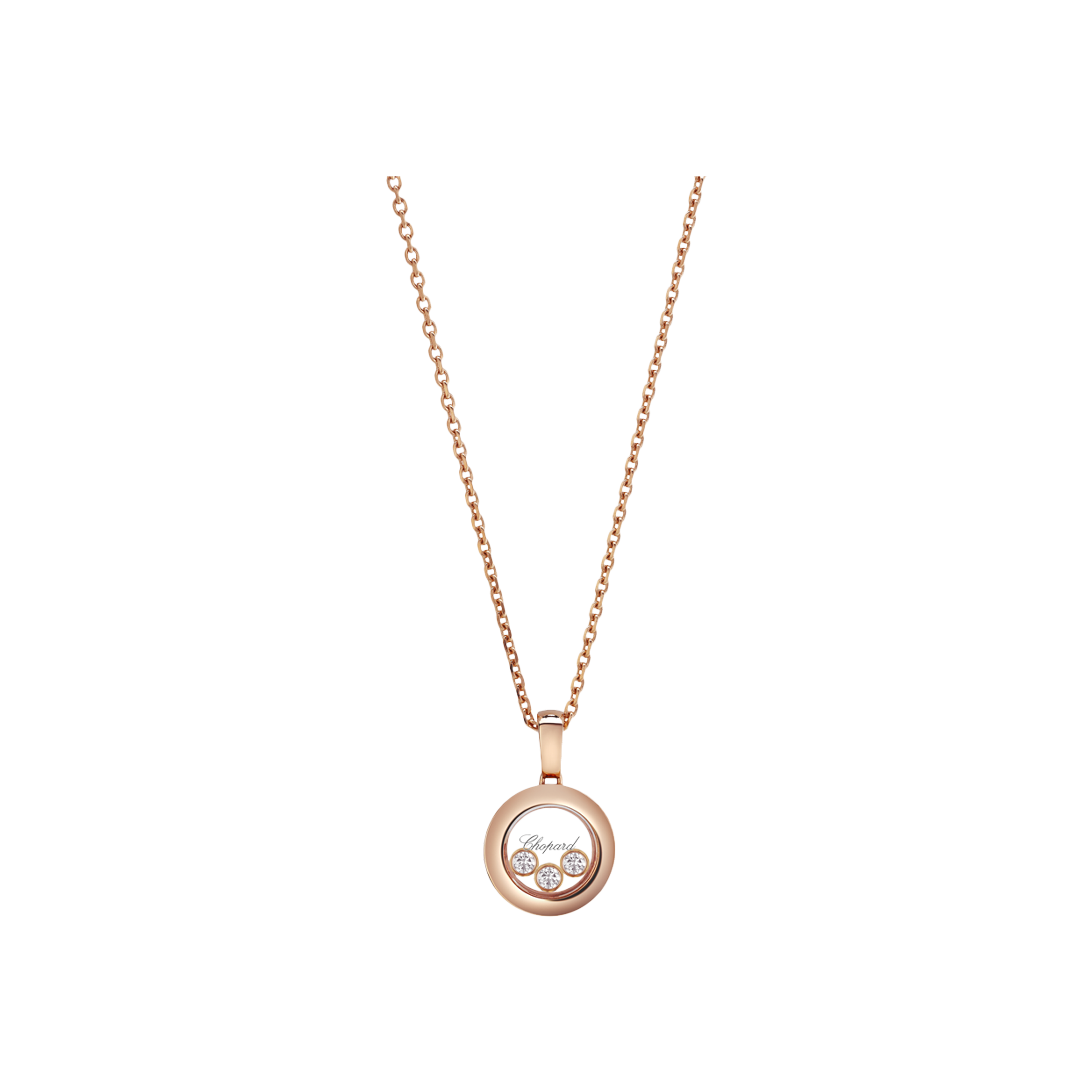 CHOPARD - COLLANA HAPPY DIAMONDS ICONS IN ORO ROSA E DIAMANTI - 79A018-5001 - 79A018-5001