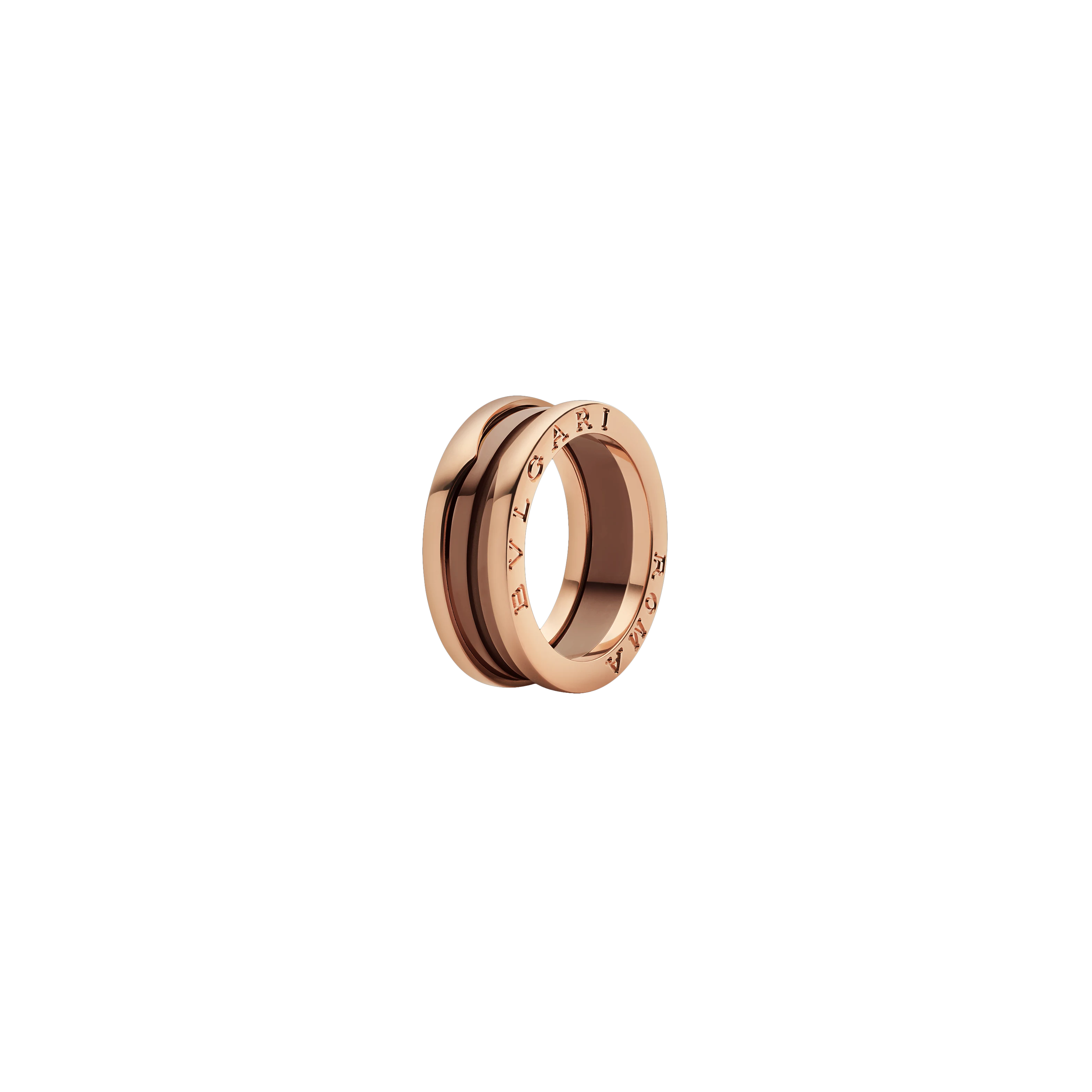 ANELLO B.ZERO1 IN ORO ROSA E CERAMICA BRONZO - AN857844 - AN857844