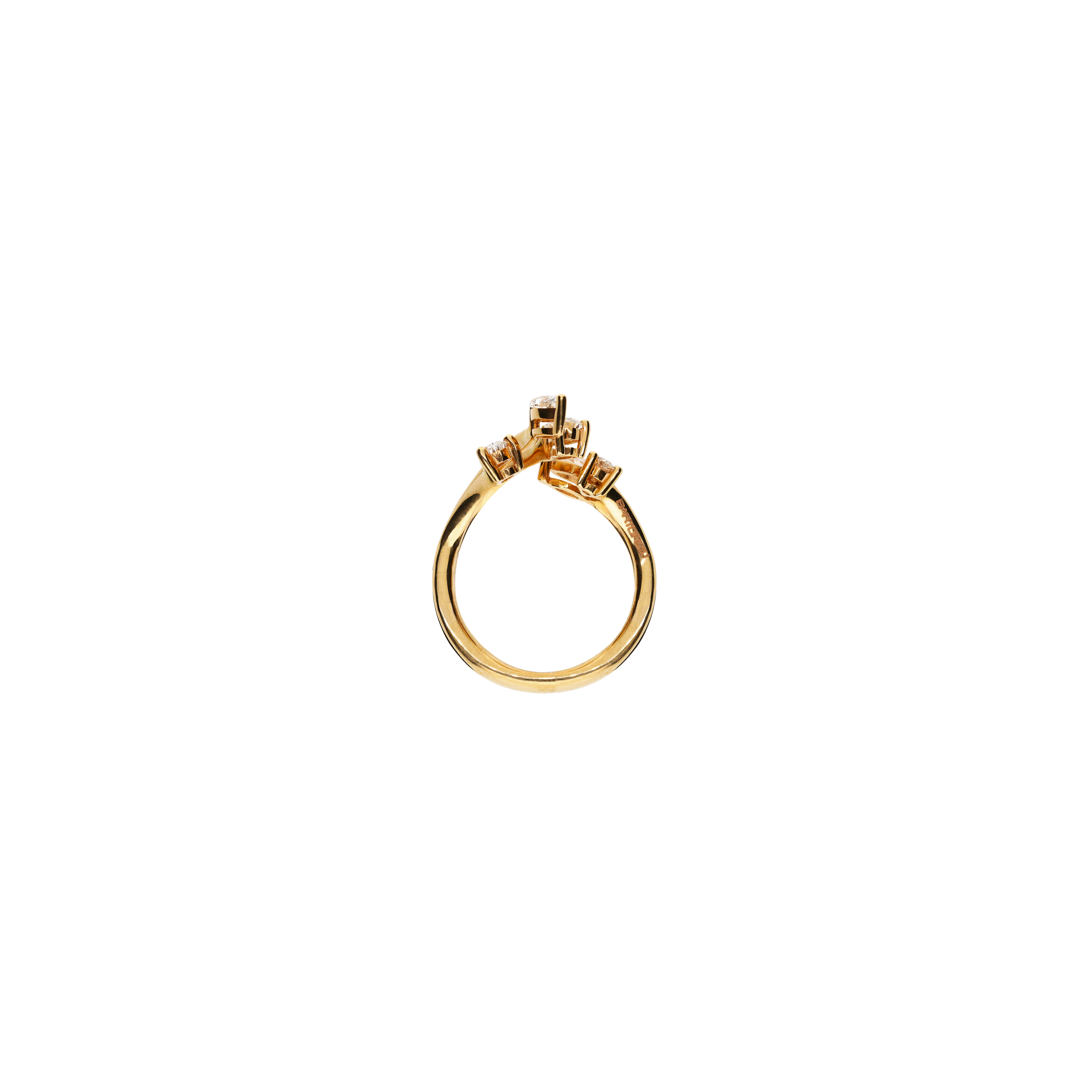 ANELLO RAMI IN ORO ROSA E DIAMANTI - 3R00032DP