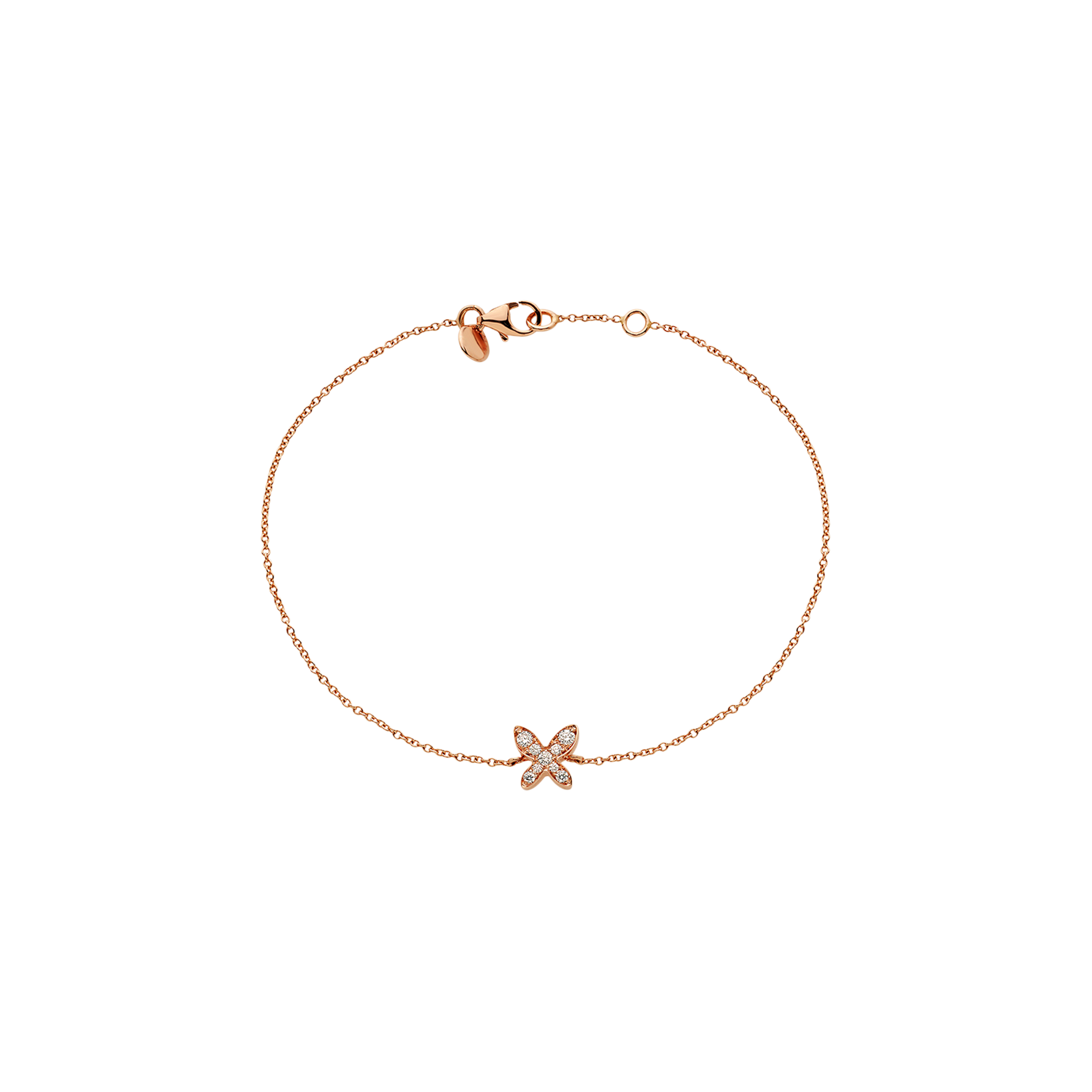 BRACCIALE FREEVOLA IN ORO ROSA E DIAMANTI - BXM242R8B