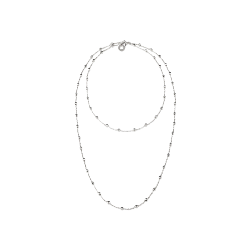Catena in argento con logo pendente cm 90. - 38628