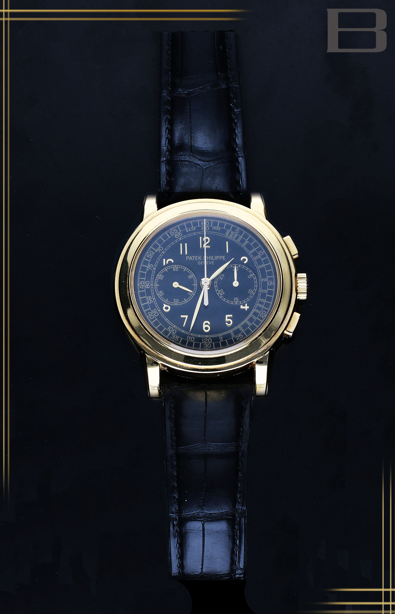 CHRONOGRAPH ORO GIALLO PELLE DI ALLIGATORE 42 MM  MANUALE - U-5070J-001