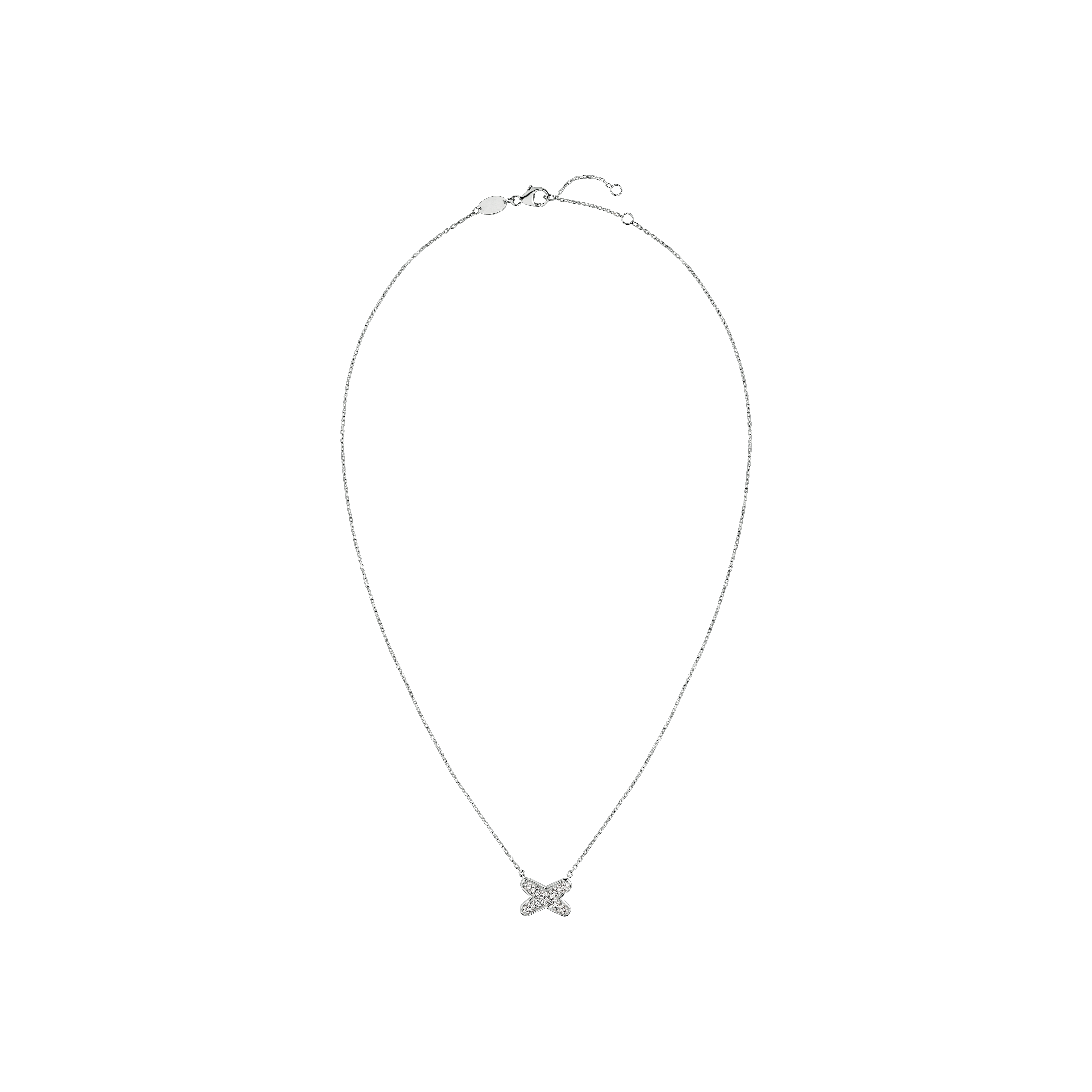 CHAUMET - COLLANA JEUX DE LIENS IN ORO BIANCO E DIAMANTI - 083219