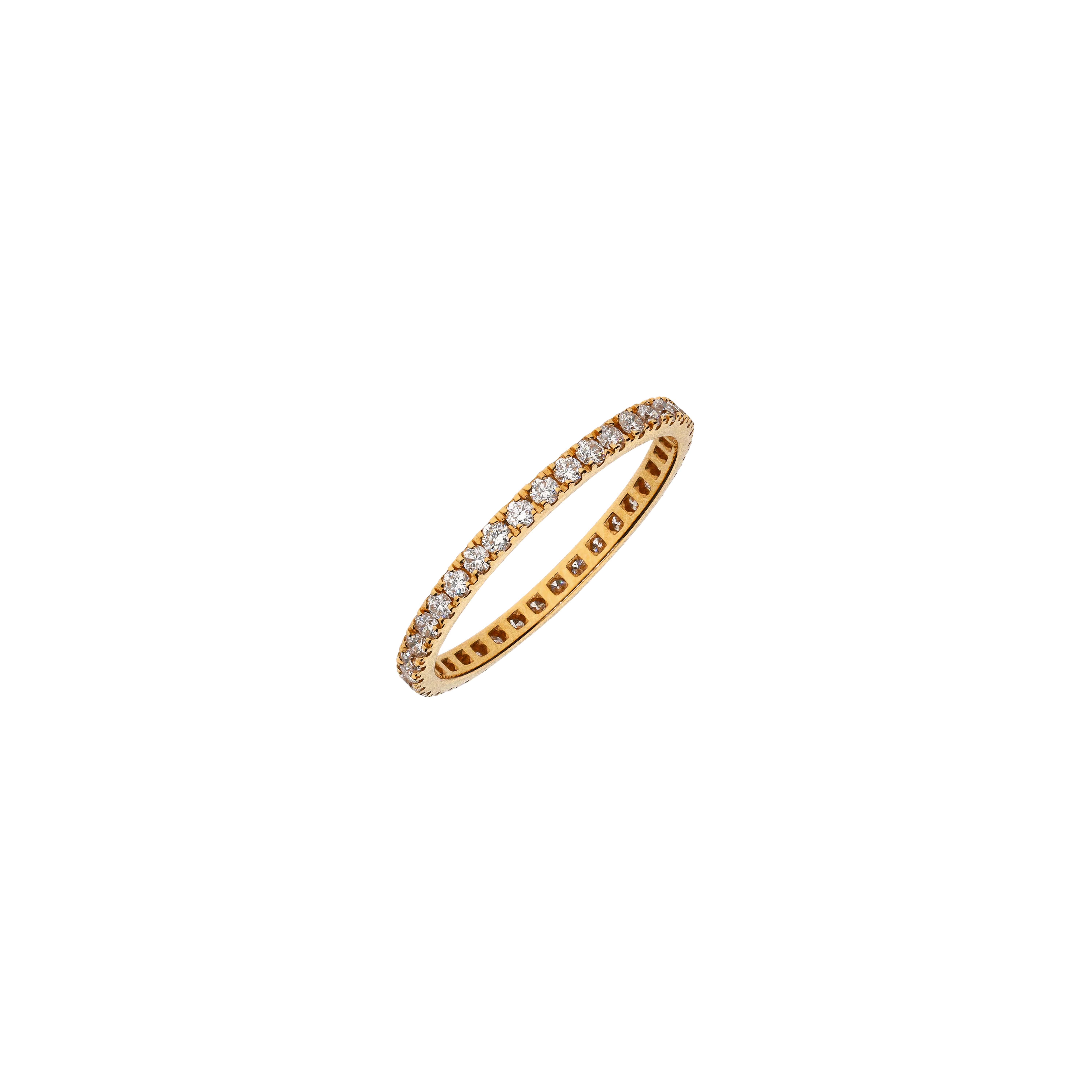 ANELLO VERETTA IN ORO ROSA E DIAMANTI - 72467357