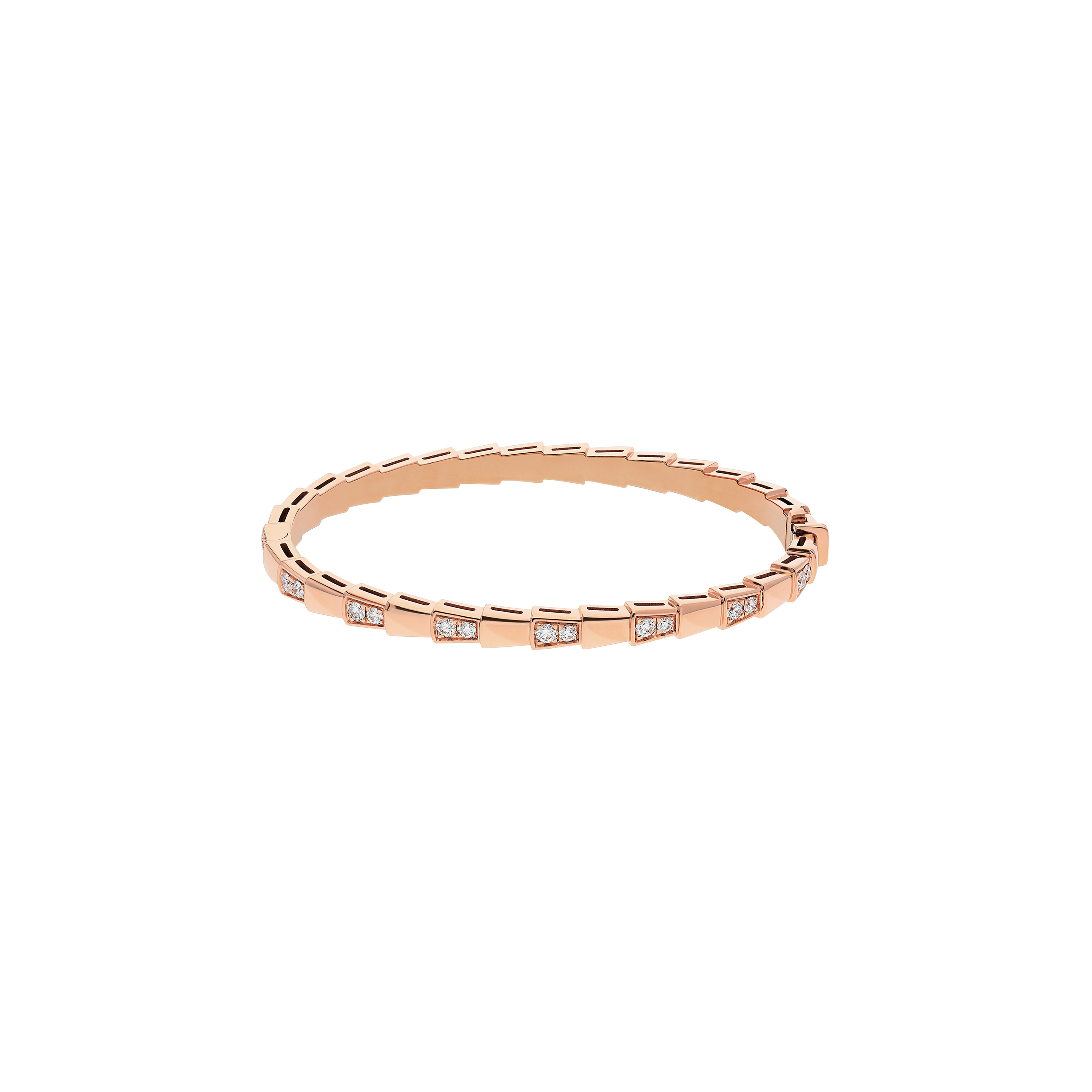 BRACCIALE SERPENTI VIPER IN ORO ROSA E DIAMANTI - BR858319 - BR859369