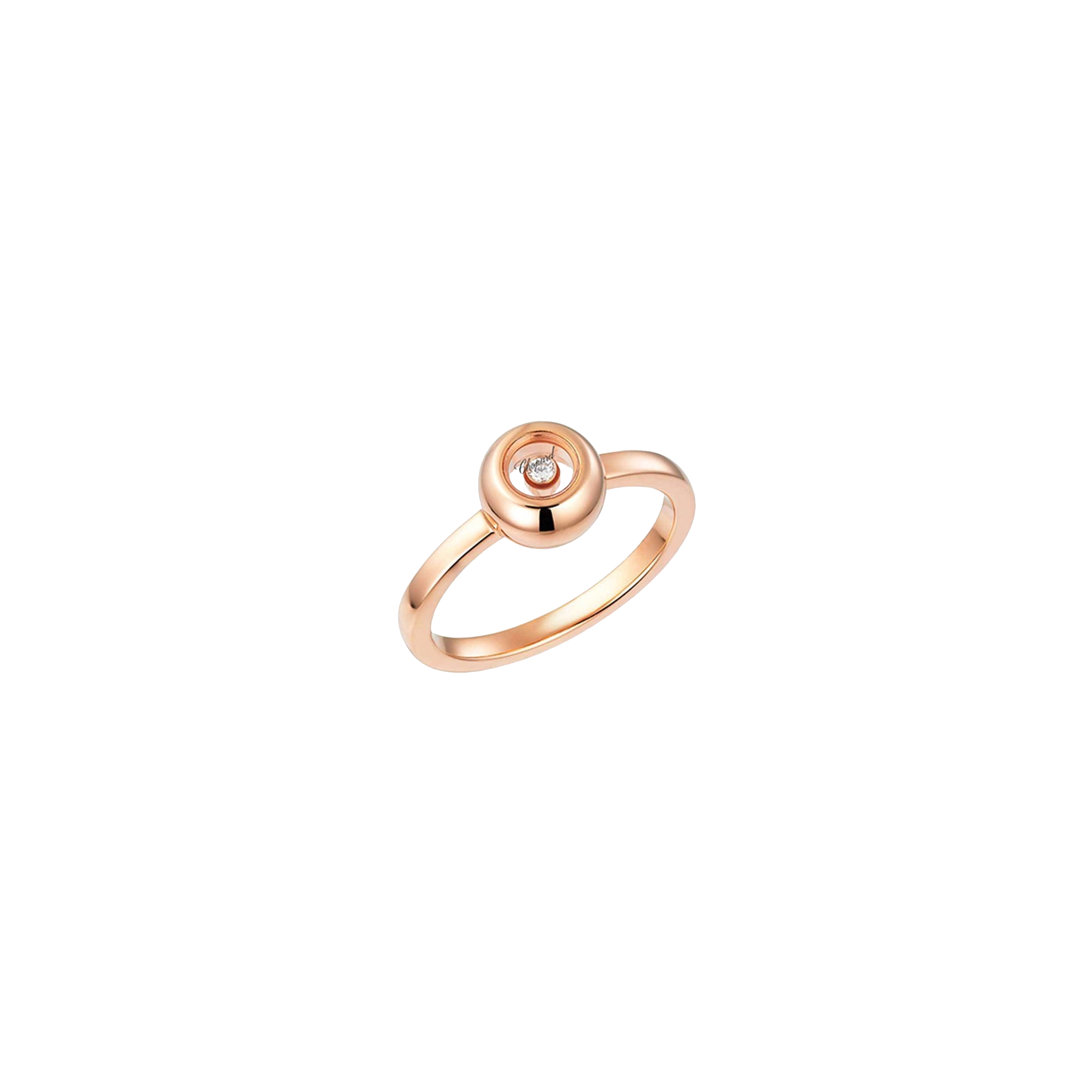 CHOPARD - ANELLO HAPPY DIAMONDS IN ORO ROSA CON DIAMANTE - 829010-5110 - 829010-5110