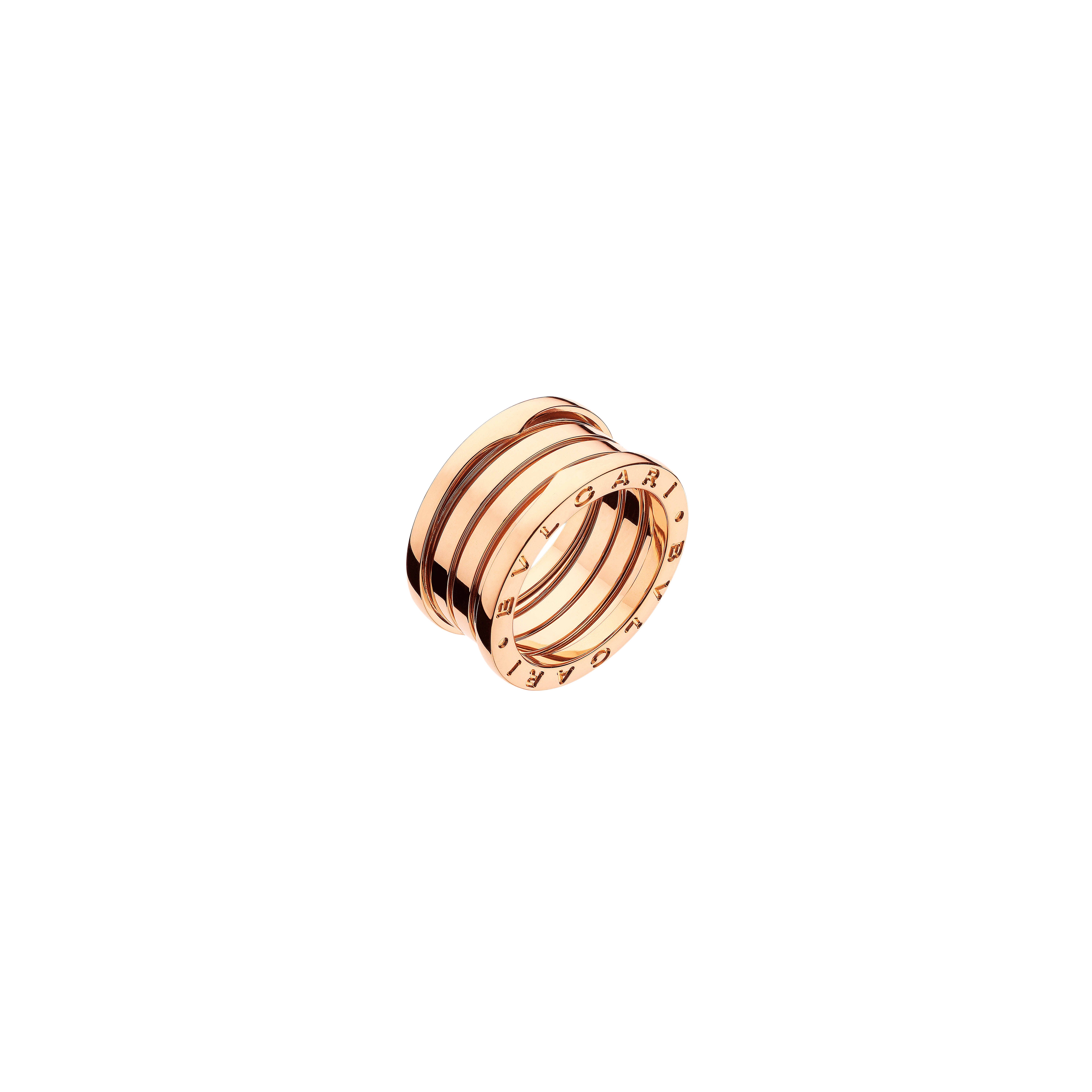 ANELLO B.ZERO1 A QUATTRO FASCE IN ORO ROSA - AN856732 - AN856732