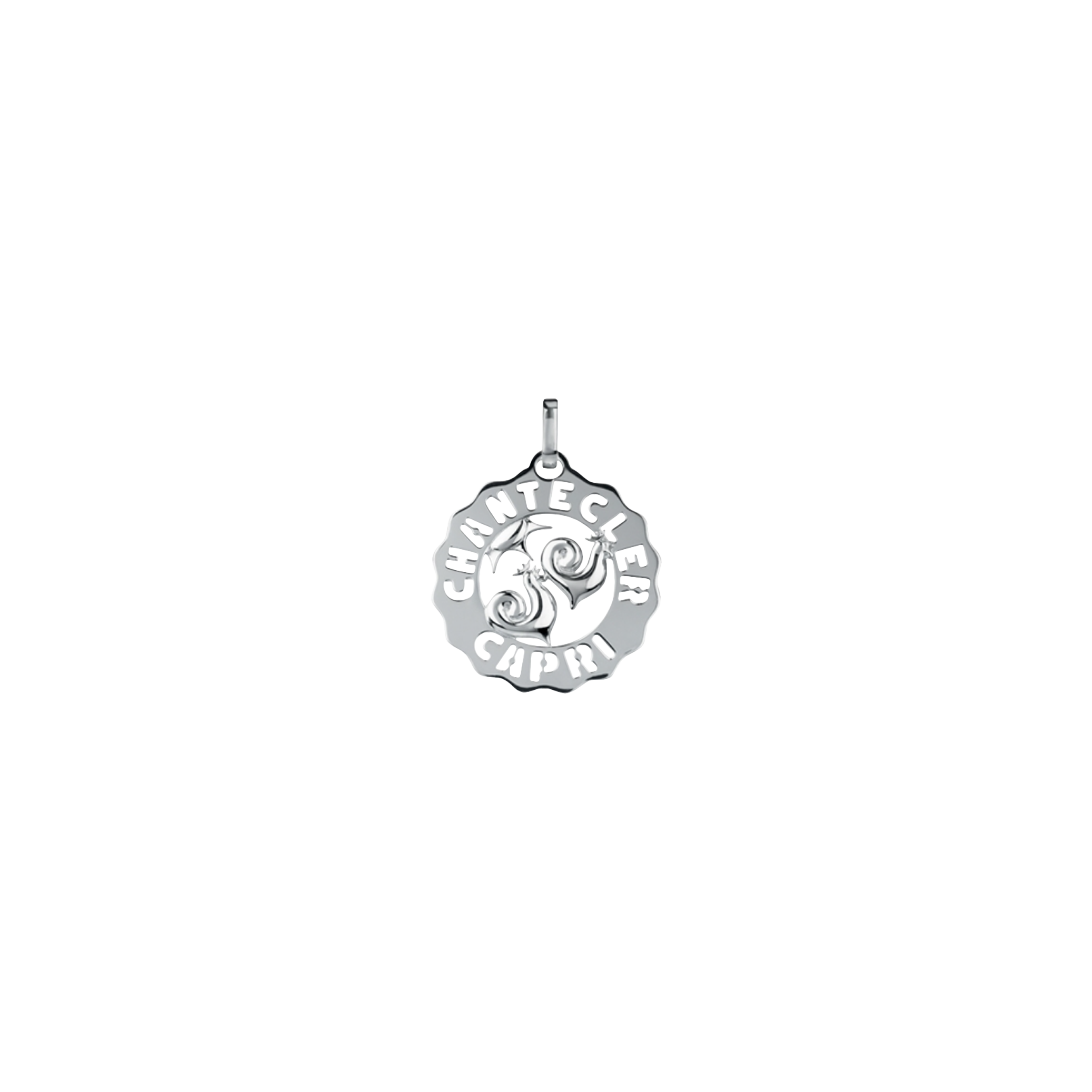 CIONDOLO CHANTECLER GALLI E SOLE PICCOLO IN ARGENTO - 38913 - 38913